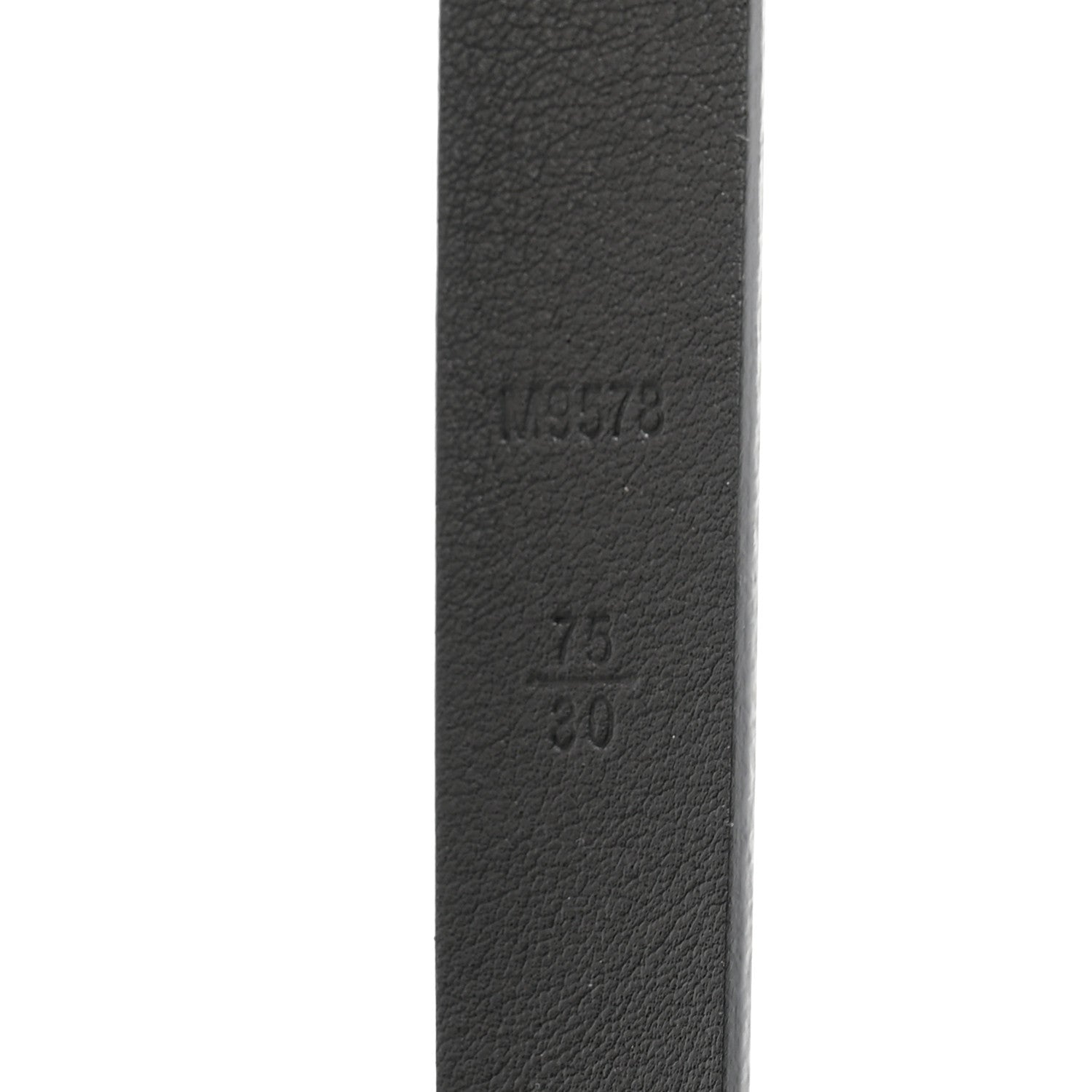 Louis Vuitton Calfskin Embossed LV Initiales 20mm Belt 75 30 Black 7 of 9