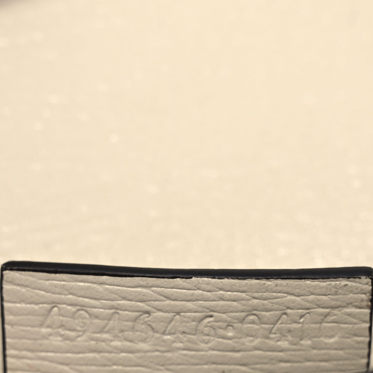 Textured Calfskin Valentine's Day Super Mini Sylvie Chain Shoulder Bag Ivory