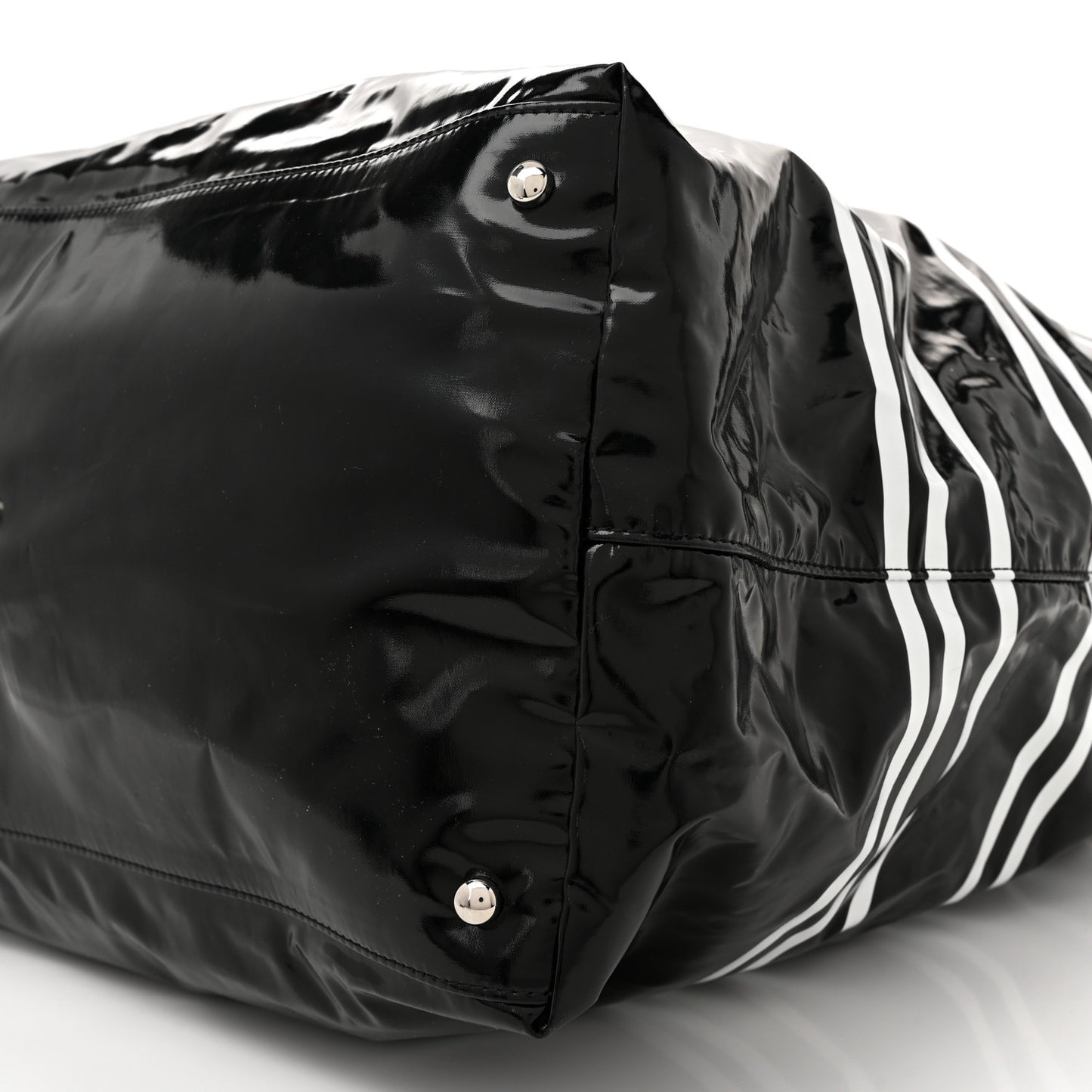 Vinyl Large La Pausa Bay Shopping Bag Black