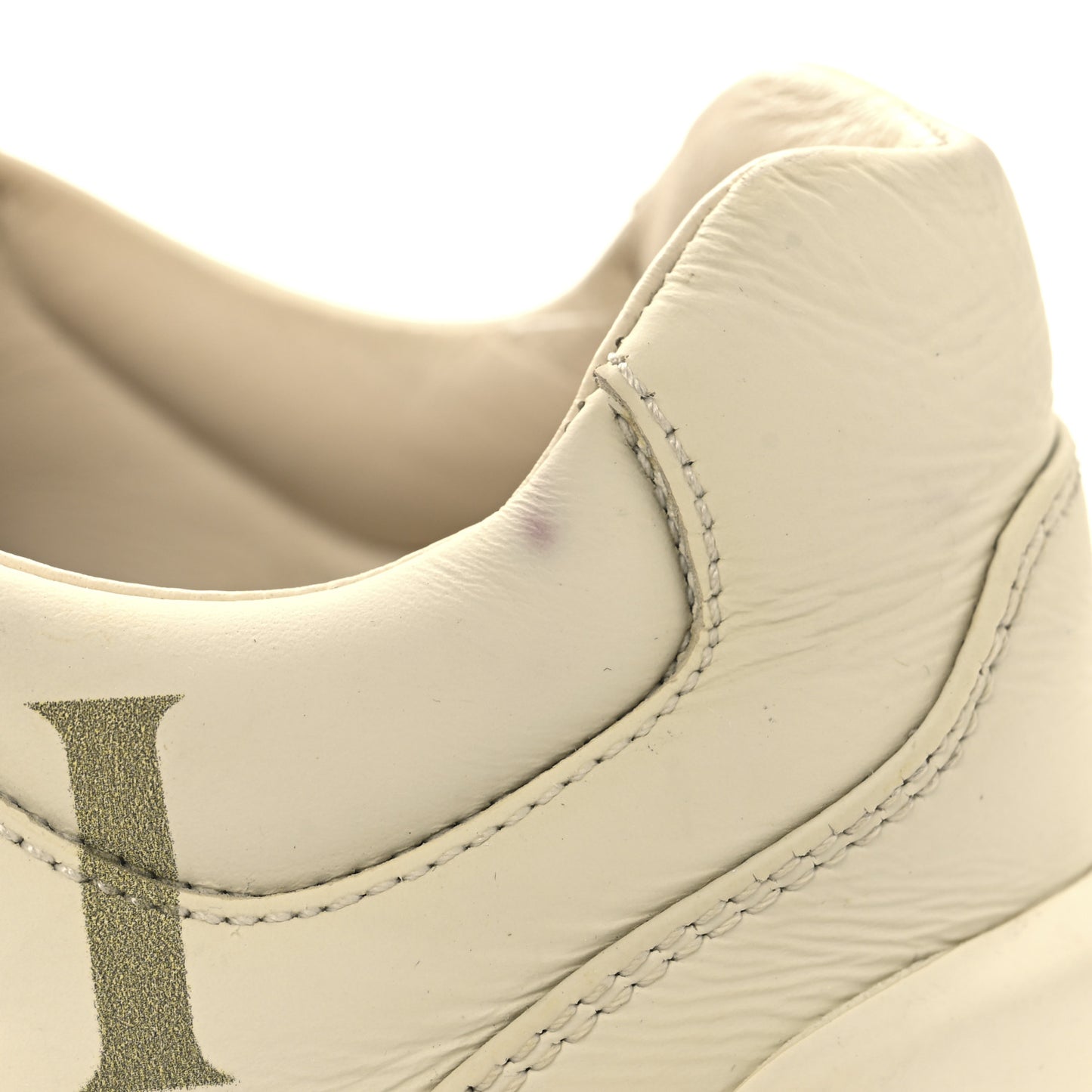 Calfskin Logo Womens Rhyton Sneakers 38 Ivory