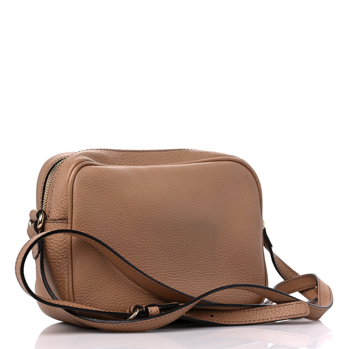 Pebbled Calfskin Small Soho Disco Bag Camelia