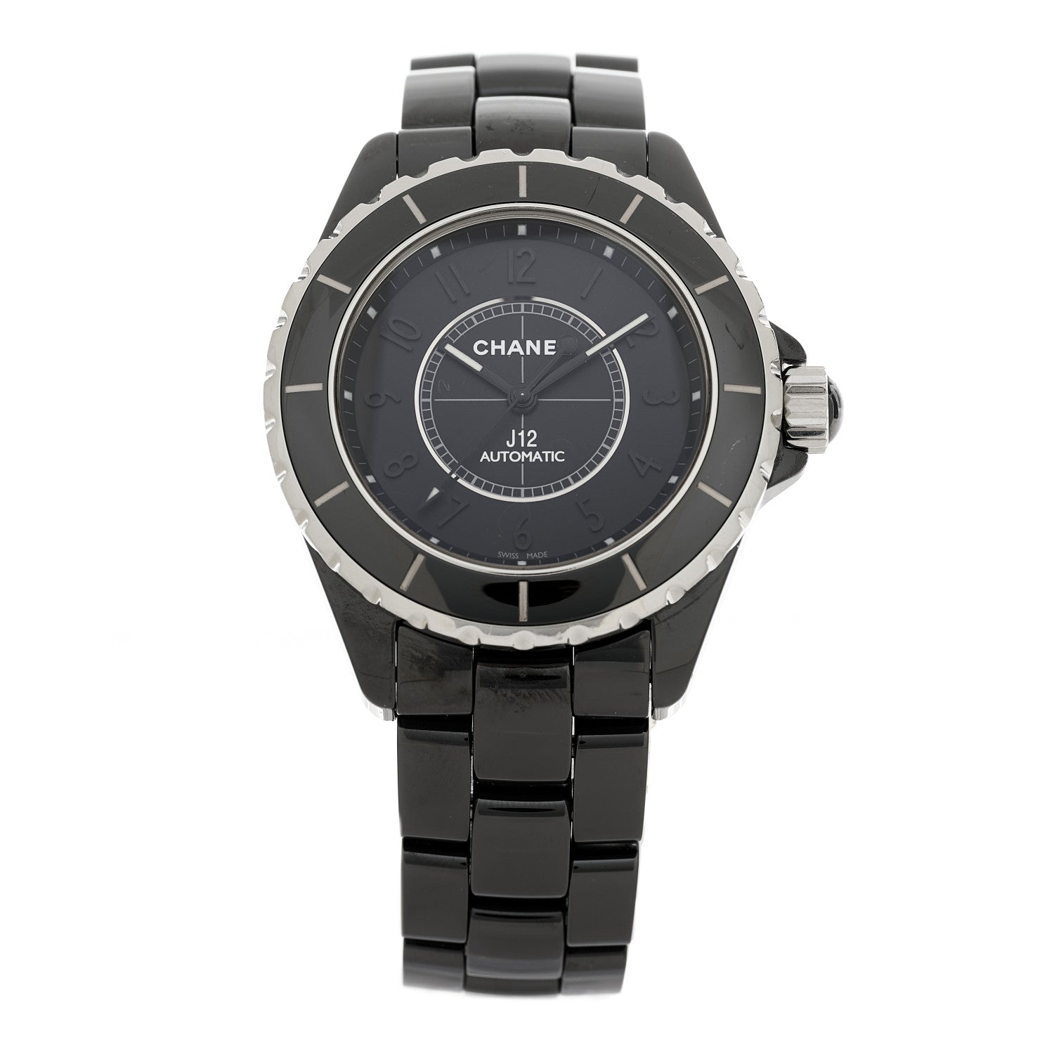 Chanel Stainless Steel Ceramic 38mm J12 Phantom Automatic Watch Black 1 of 5
