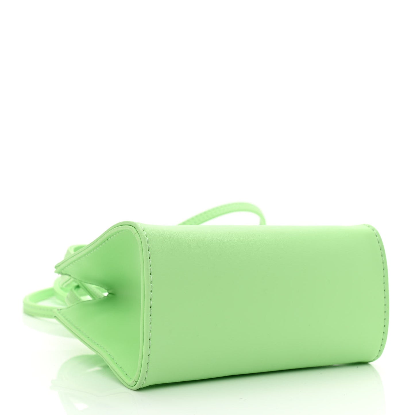 Vegan Leather Small Shopping Bag Double Mint