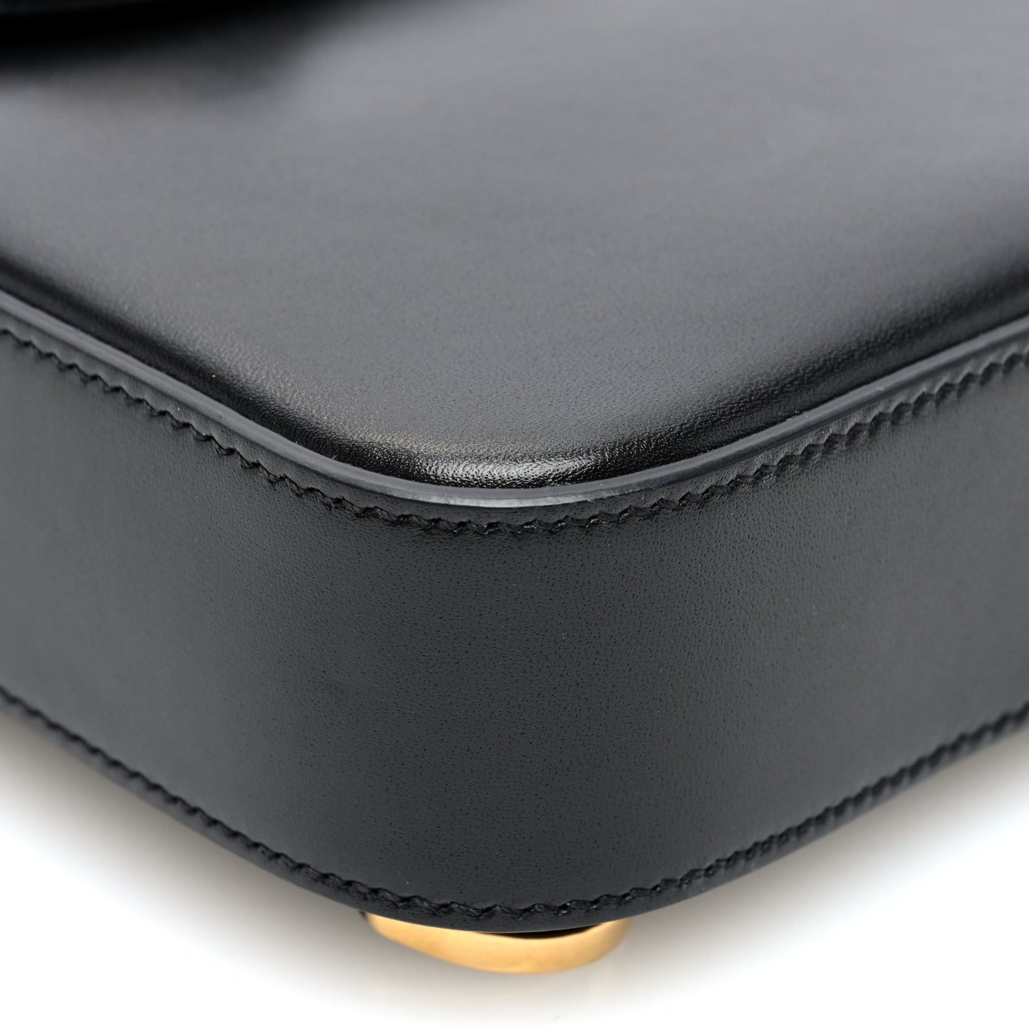 Calfskin Mini Bamboo Top Handle 3 Way Shoulder Bag Black