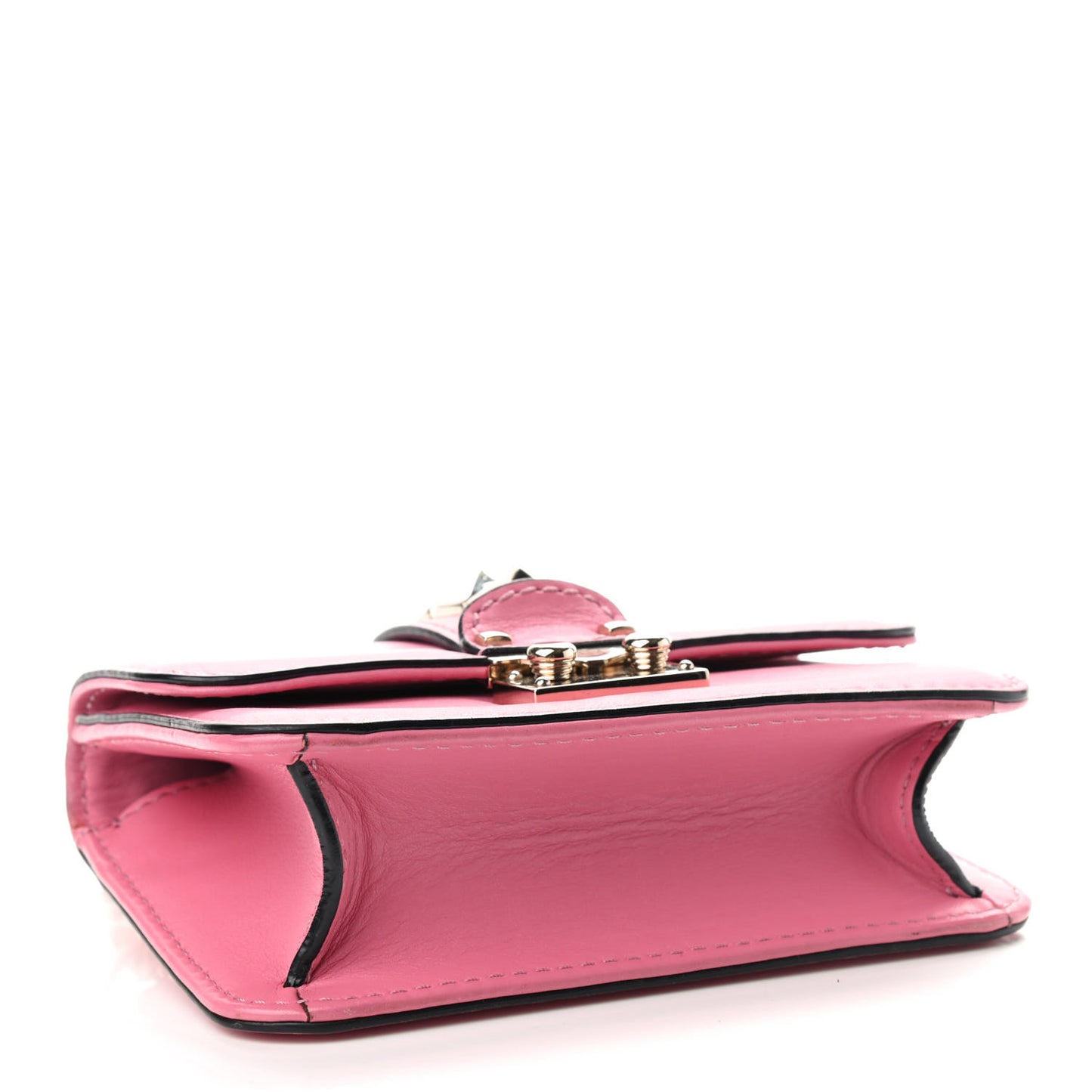 Vitello Mini Glam Lock Rockstud Flap Ninphea