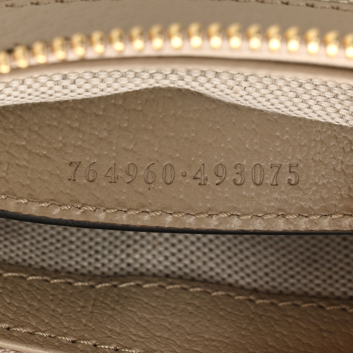 GG Supreme Monogram Textured Dollar Calfskin Web Mini Ophidia GG Handbag Beige Mystic White Oatmeal