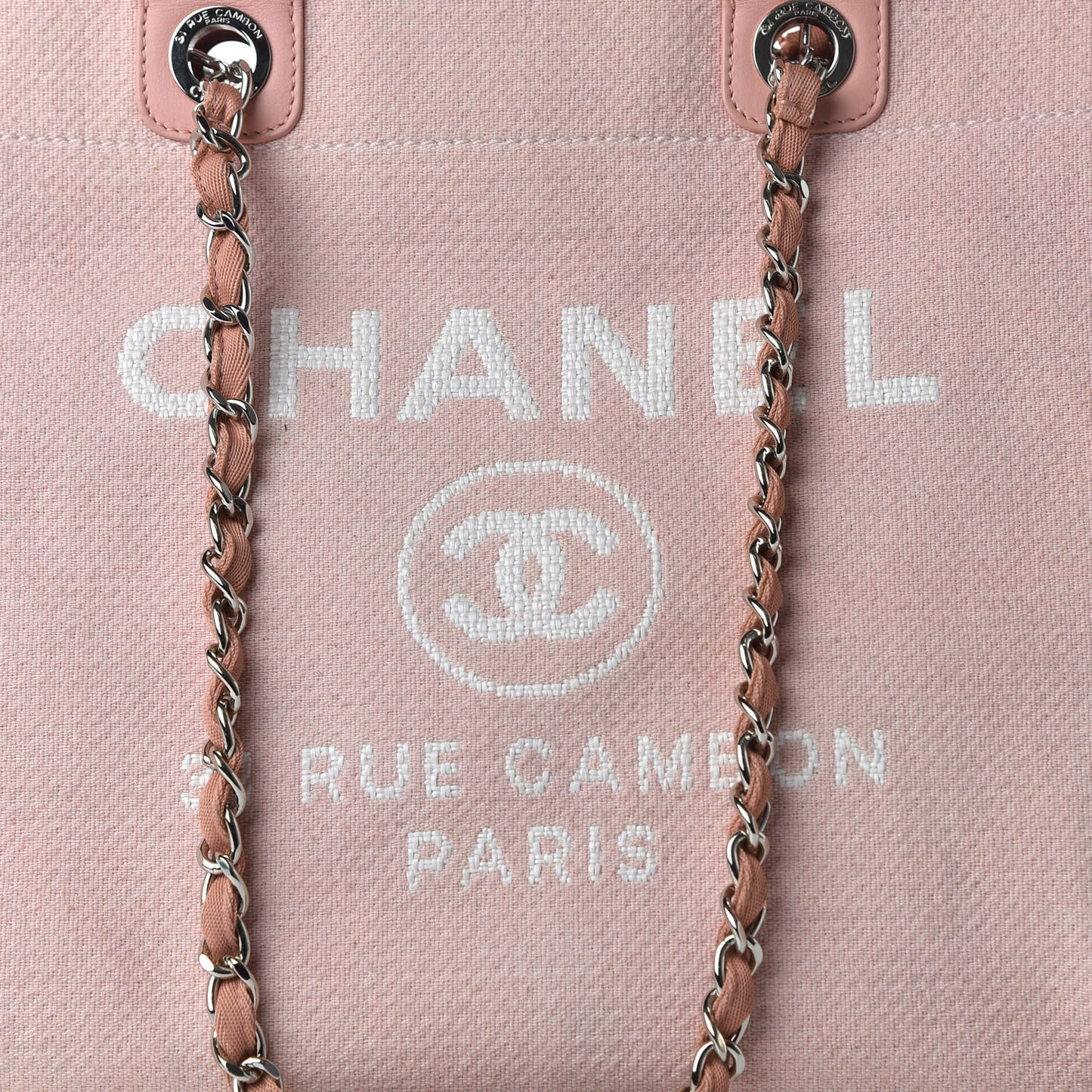 Canvas Medium Deauville Tote Light Pink