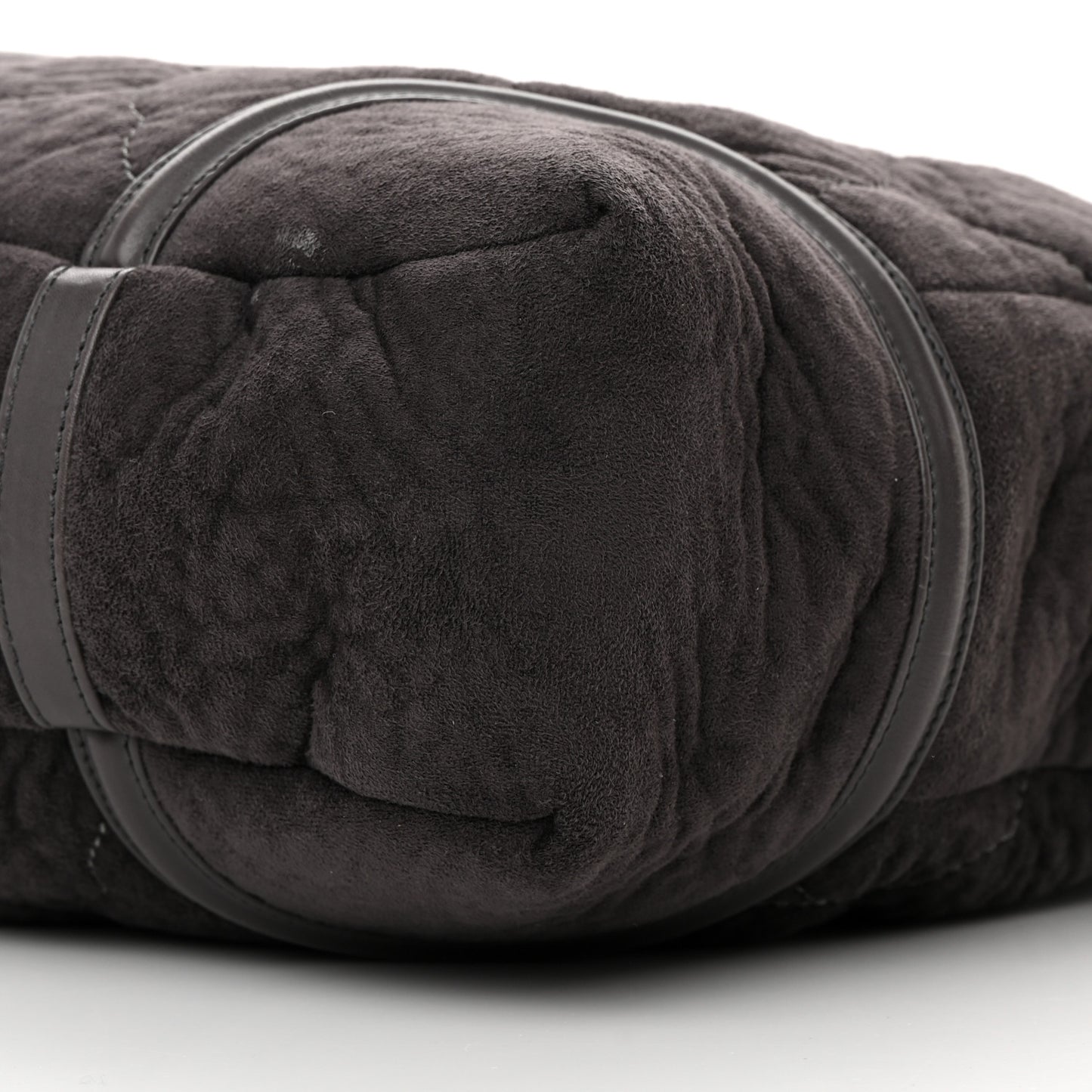 Microsuede Quilted Rodeo Drive Hobo Black