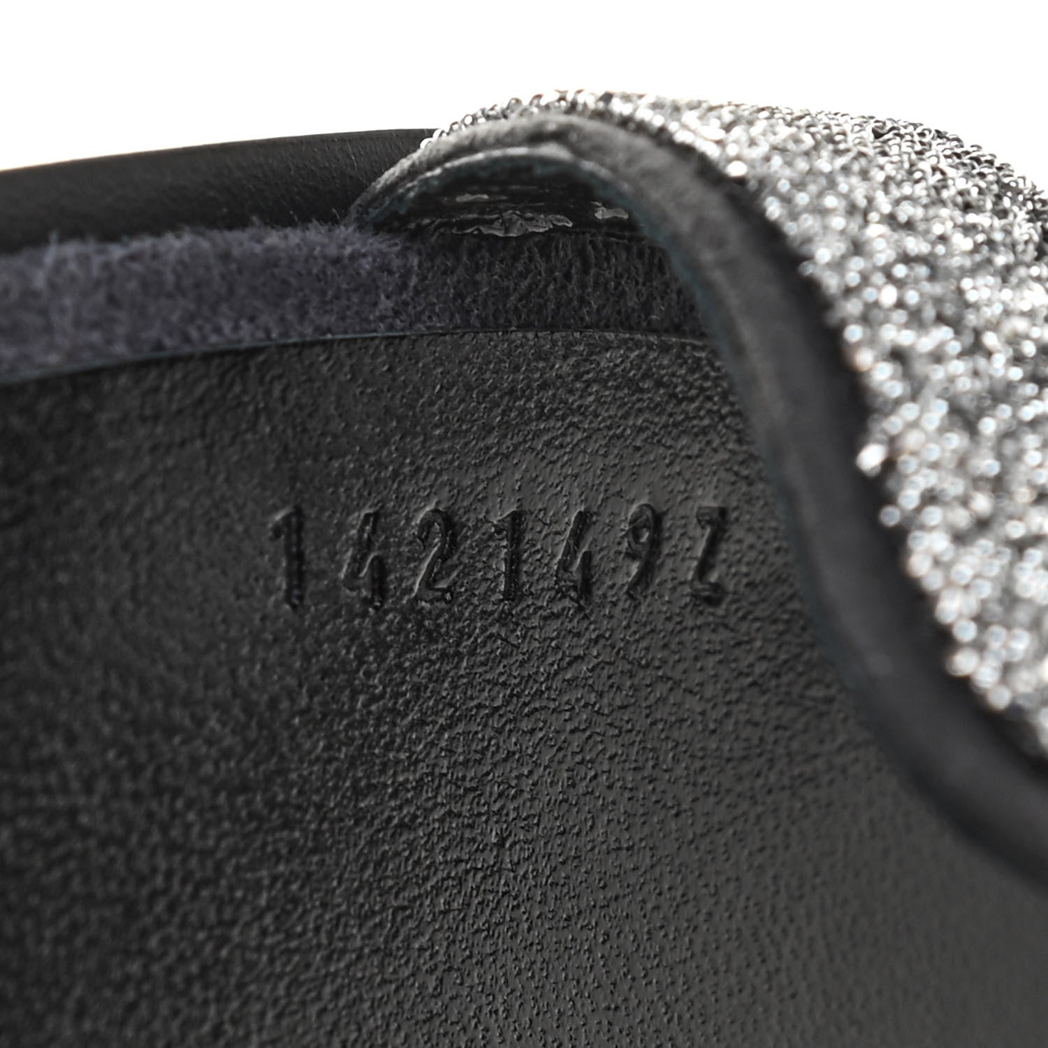 Hermes Suede Goatskin Crystal Powder Oran Sandals 36.5 Black 8 of 8