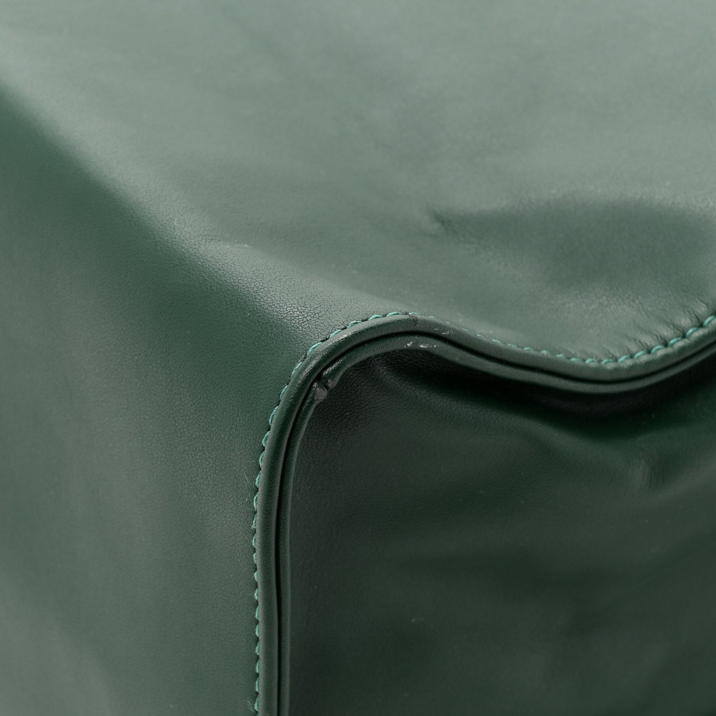 Vegan Leather Medium Shopping Bag Dark Olive