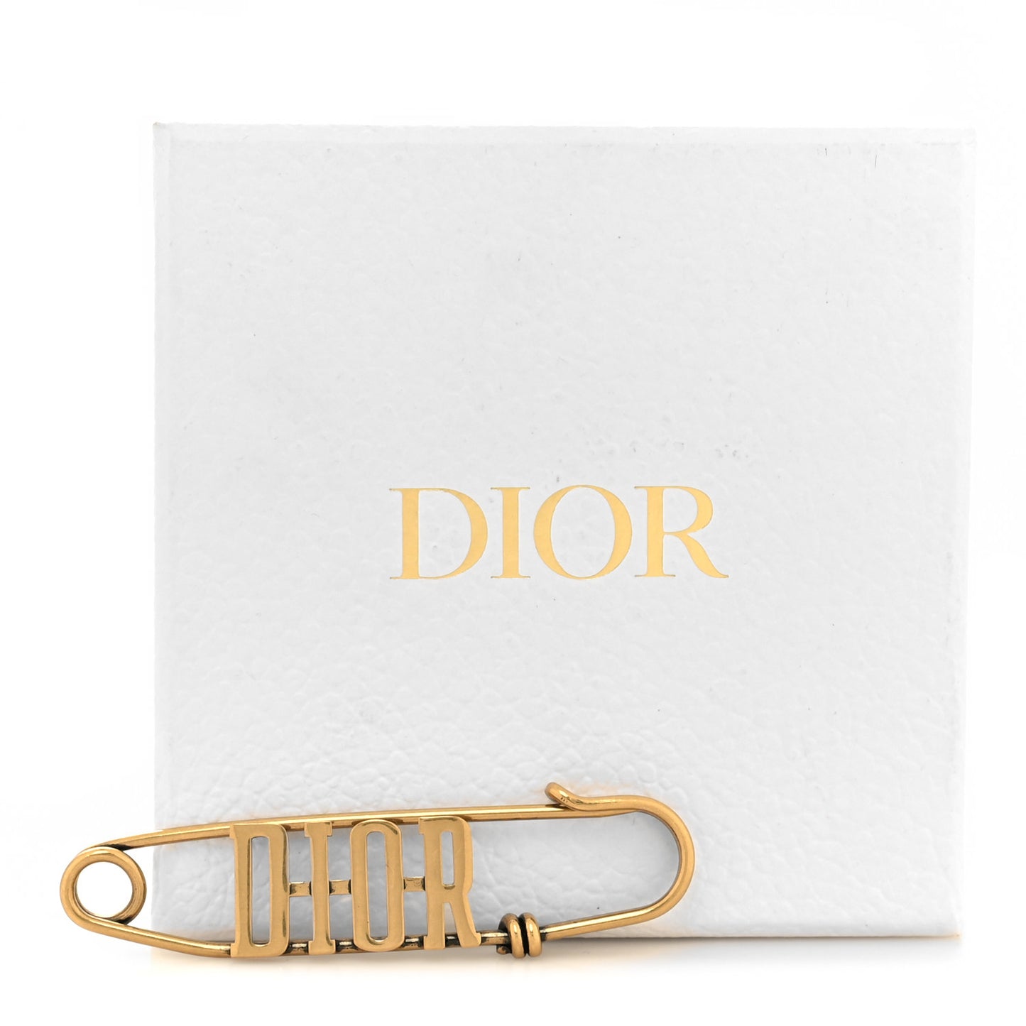 Logo Brooch Gold