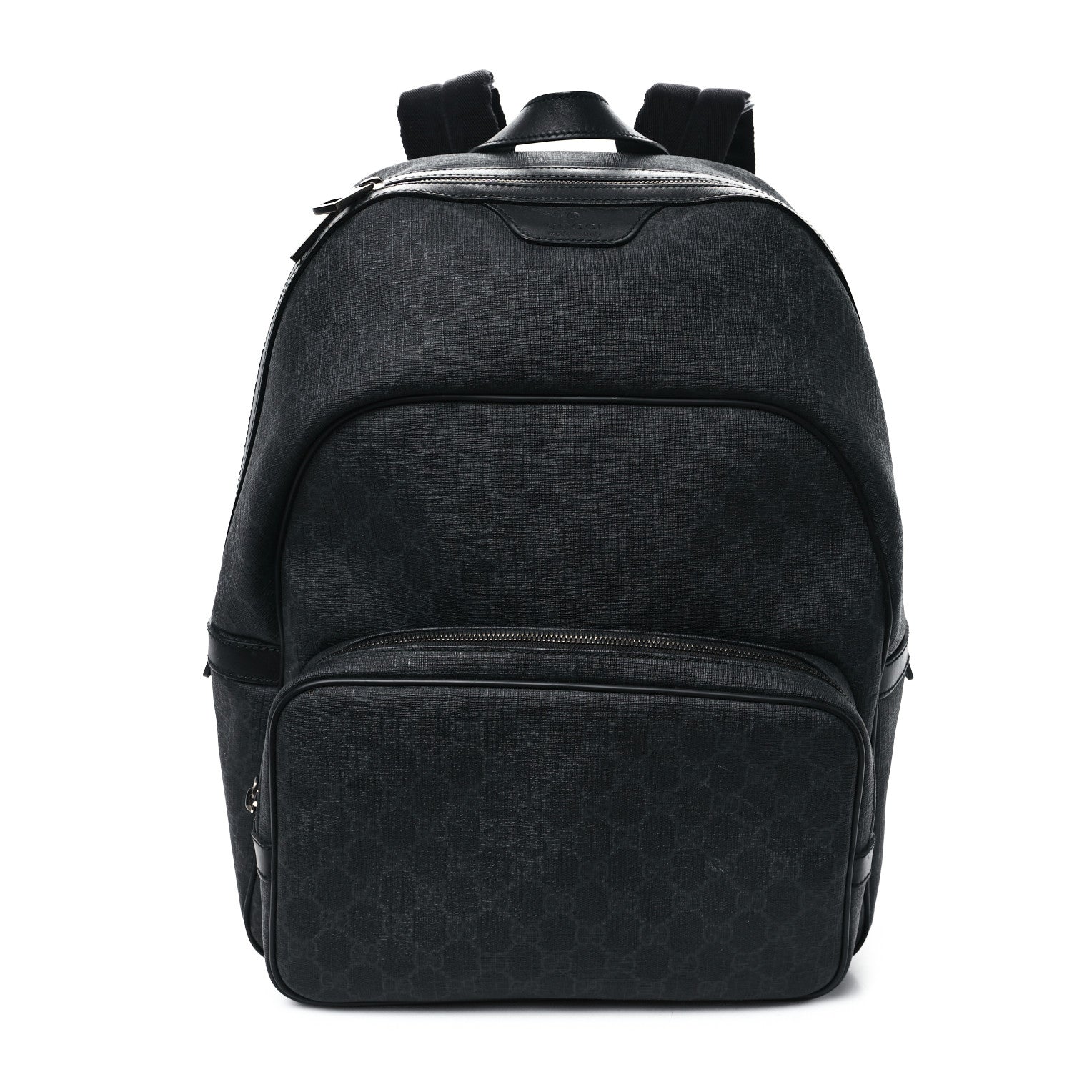 Gucci Black and Gray GG Monogram Backpack GUCCI GG Monogram Supreme Backpack Bag 429020-US main image 2