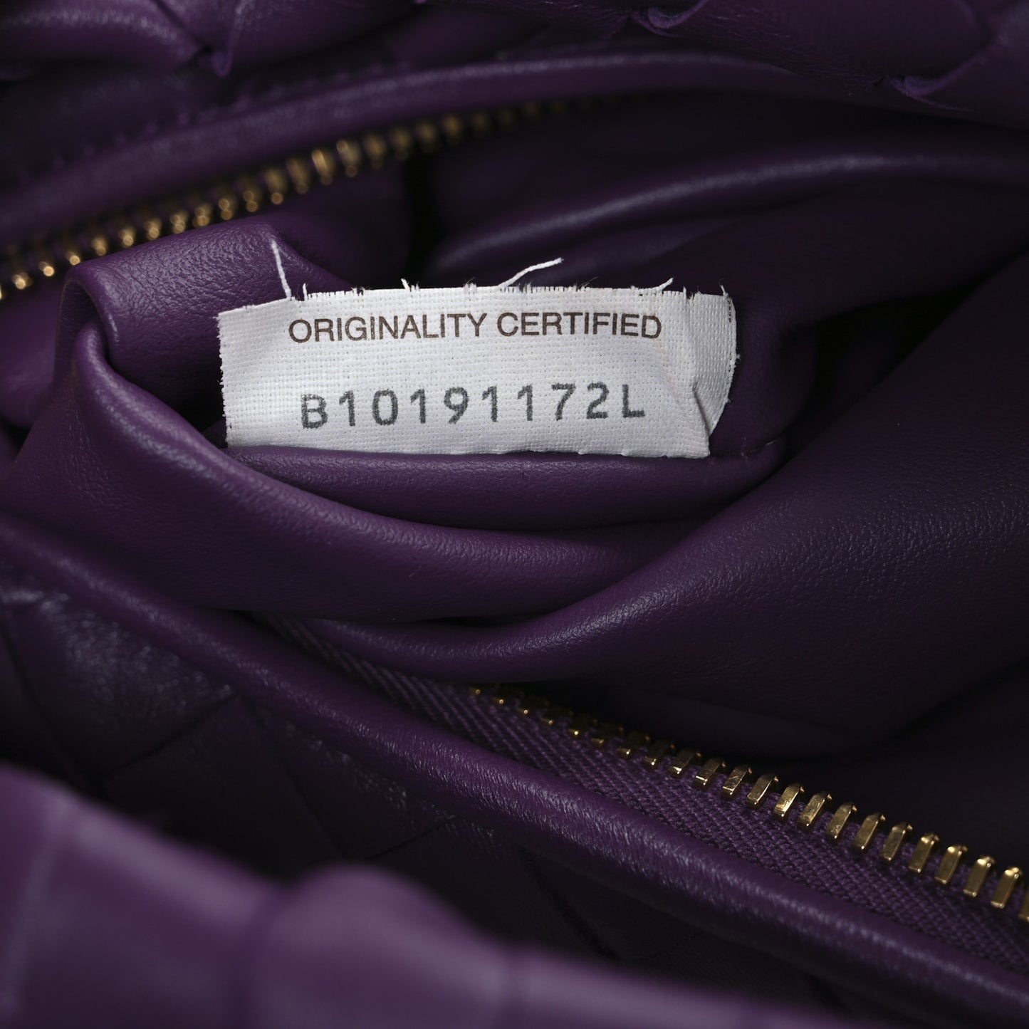 Nappa Intrecciato Teen Jodie Hobo Eggplant