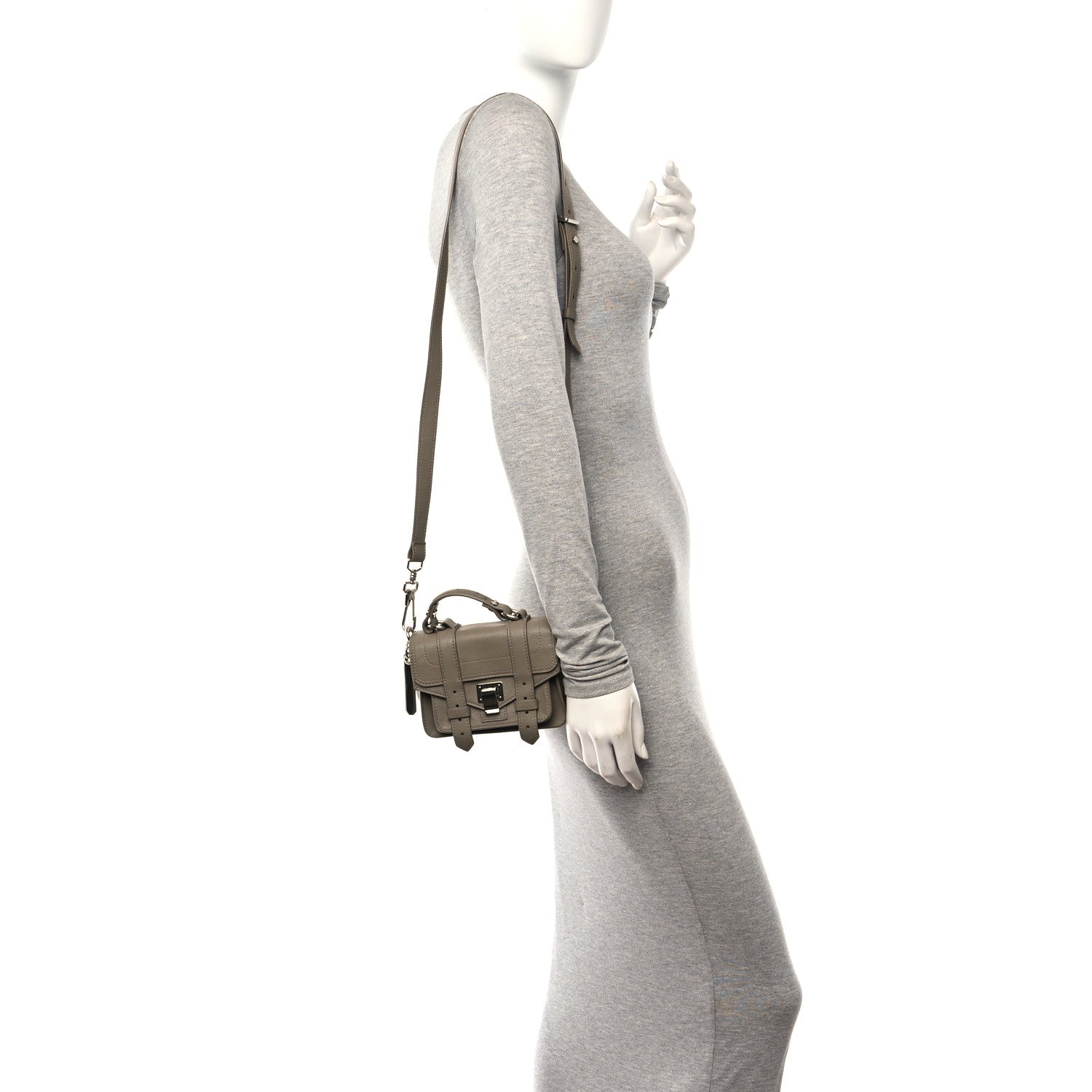 Proenza Schouler Lambskin Micro PS1 Satchel Bay Leaf 2 of 9