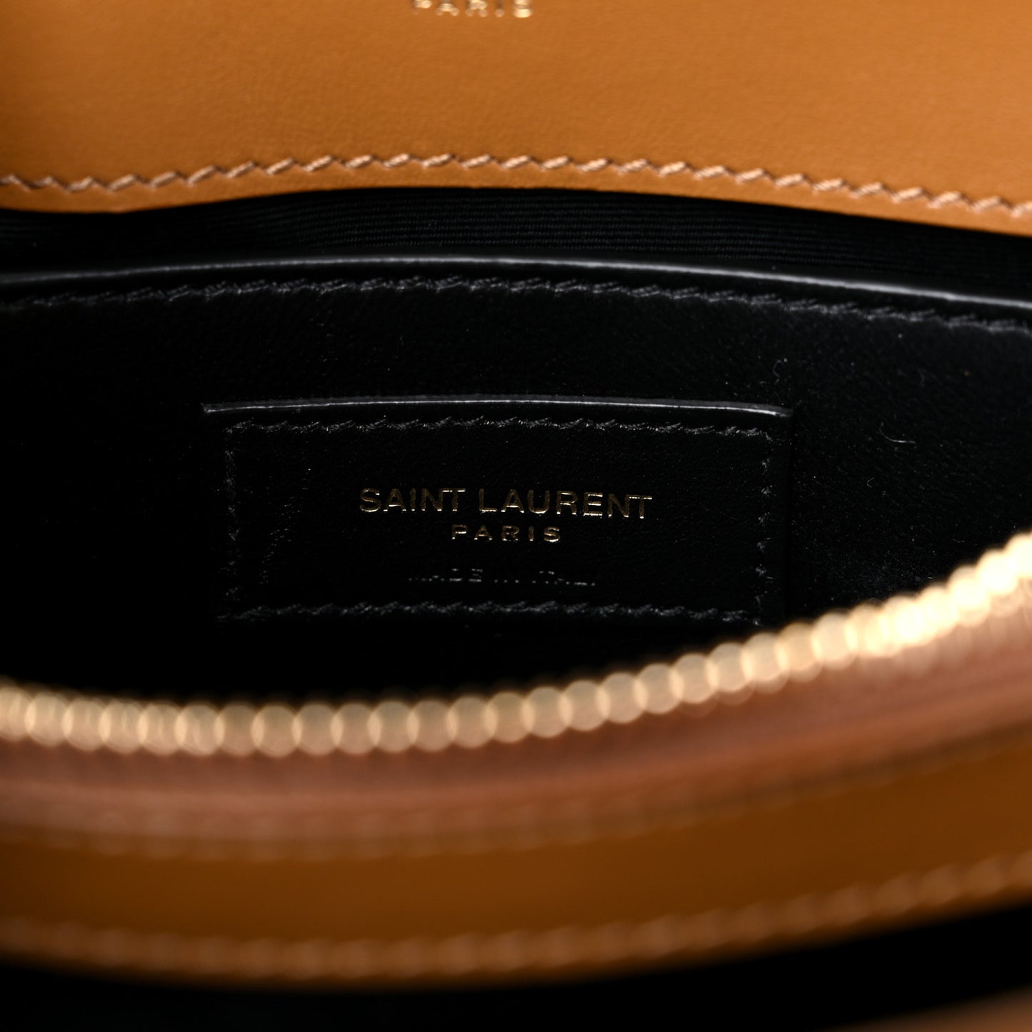 Calfskin Y Quilted Monogram Small Loulou Chain Satchel Dark Natural