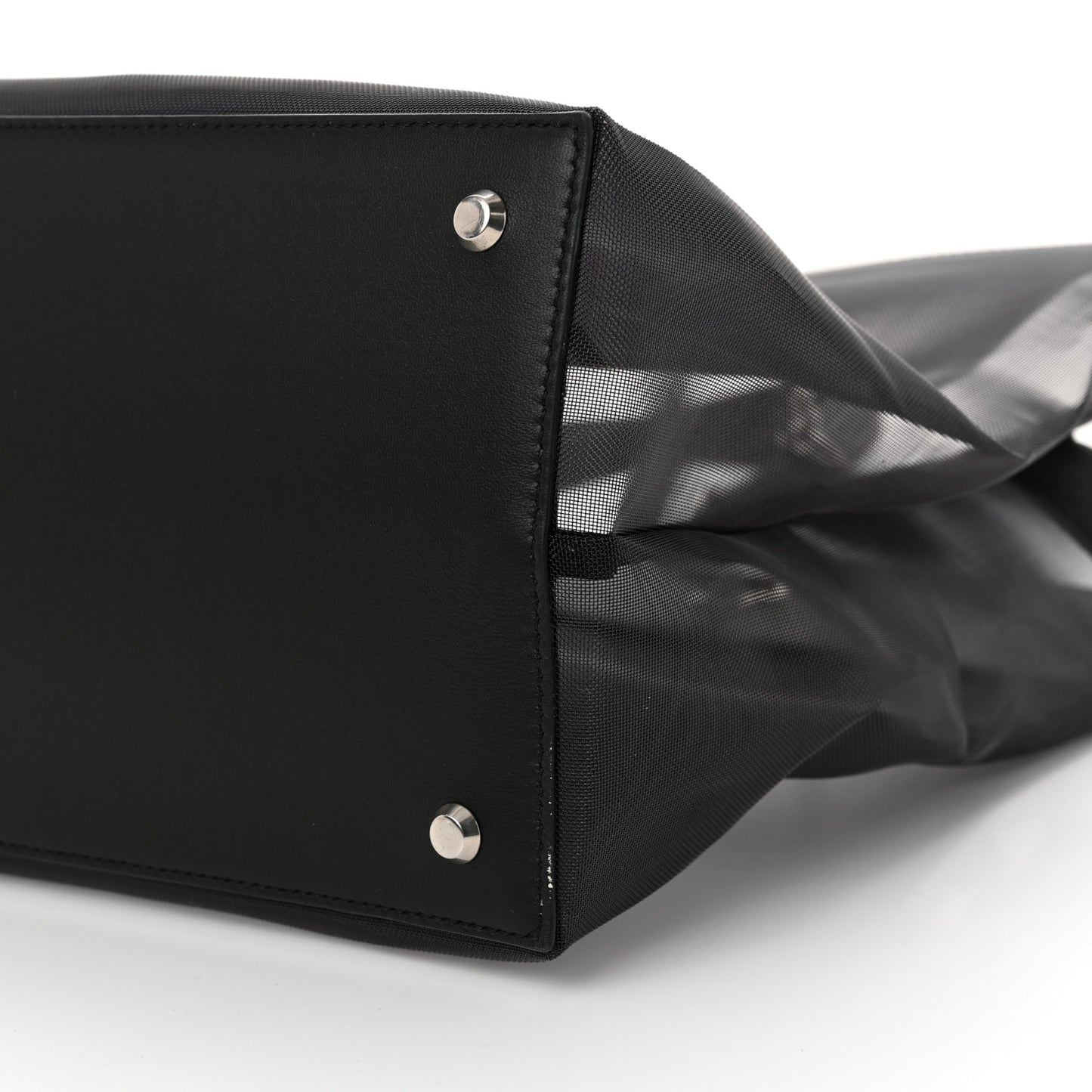 Mesh Large Duty Free Tote Black
