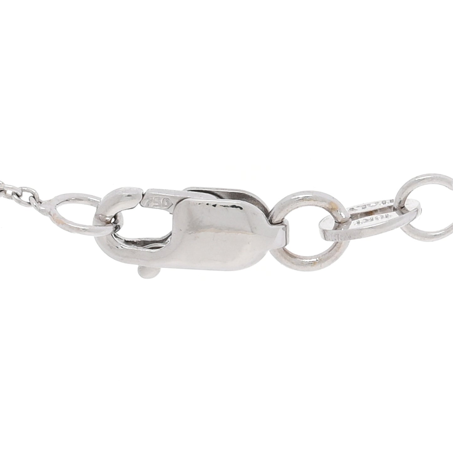 18K White Gold .10ctw Diamond Cross Pendant Necklace