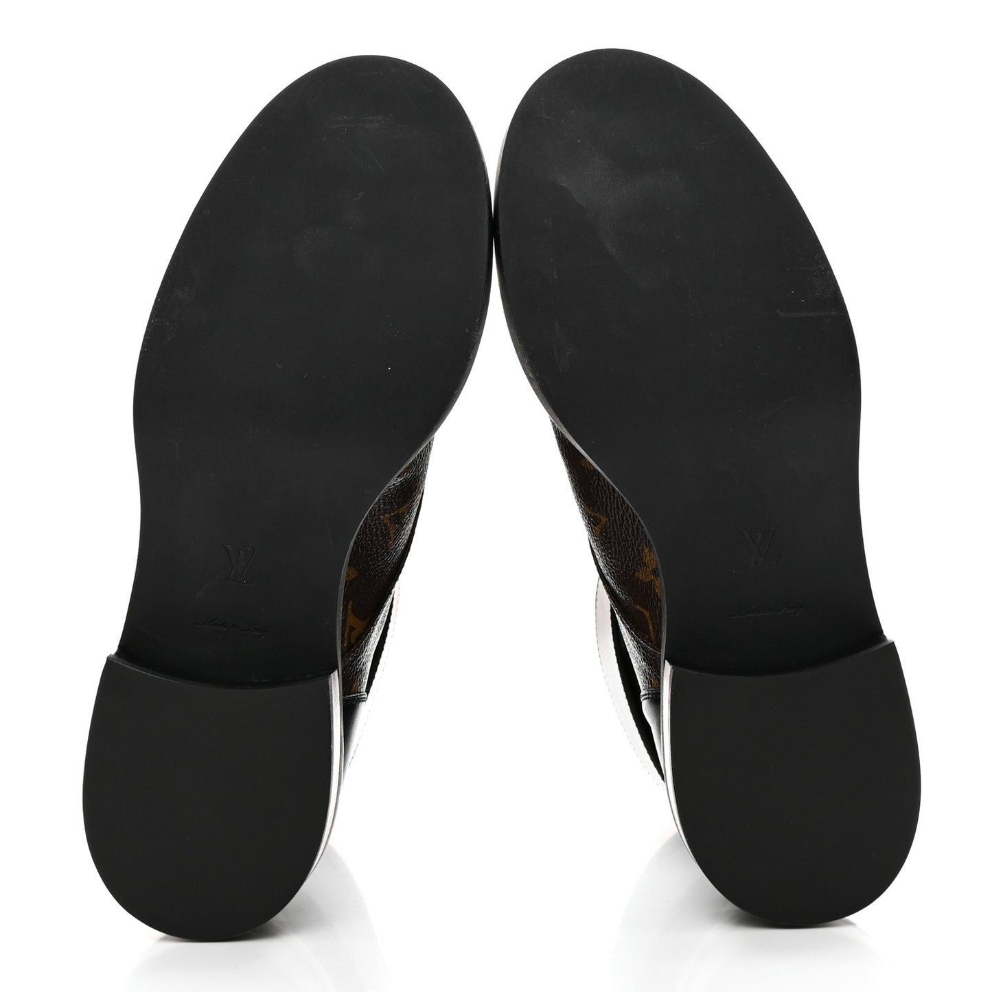 Calfskin Monogram Wonderland Flat Ranger Boots 38 Black
