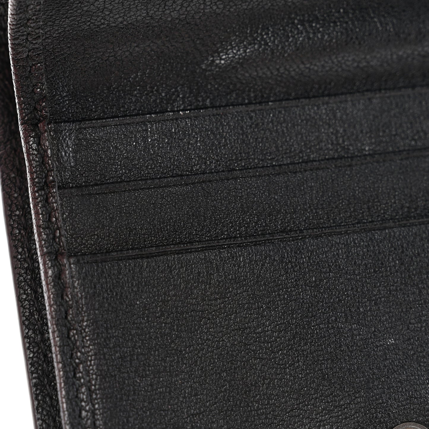 Nappa Intrecciato Tri-Fold Wallet Black
