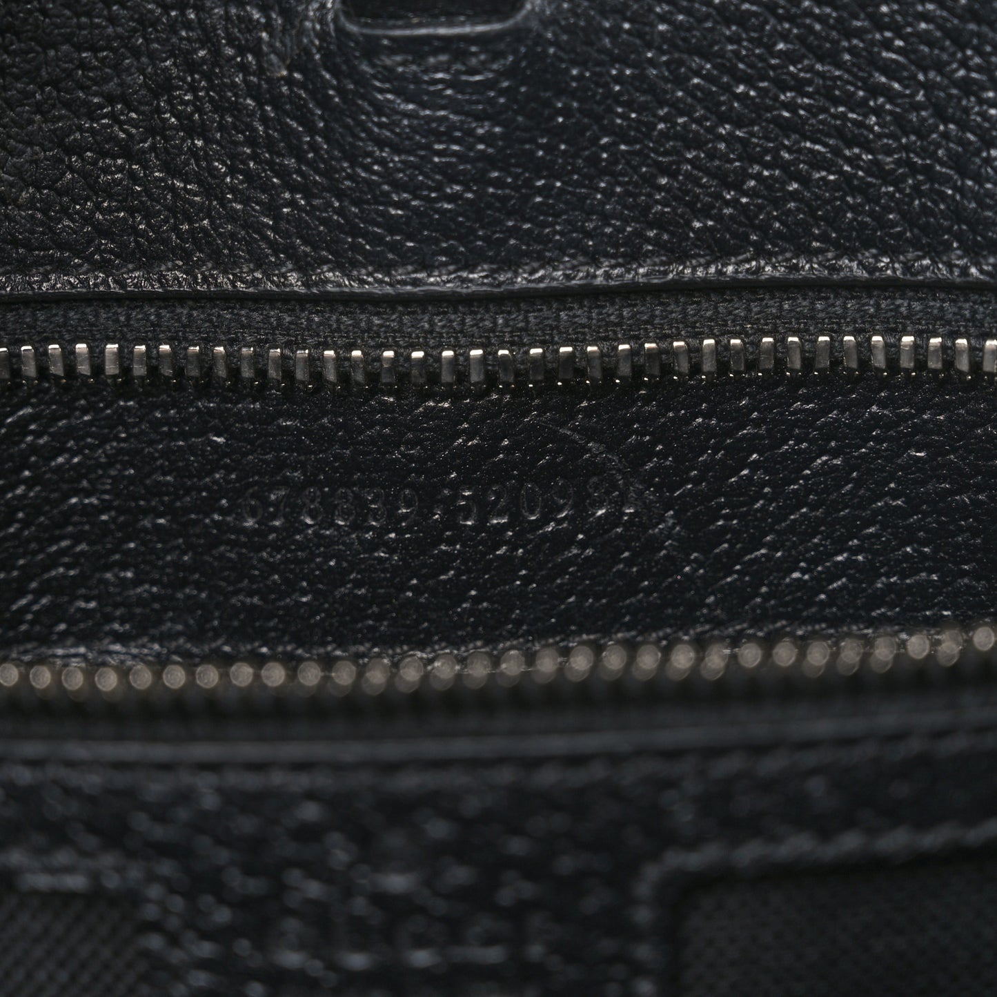 Monogram Jumbo GG Textured Dollar Calfskin Tote Bag Black