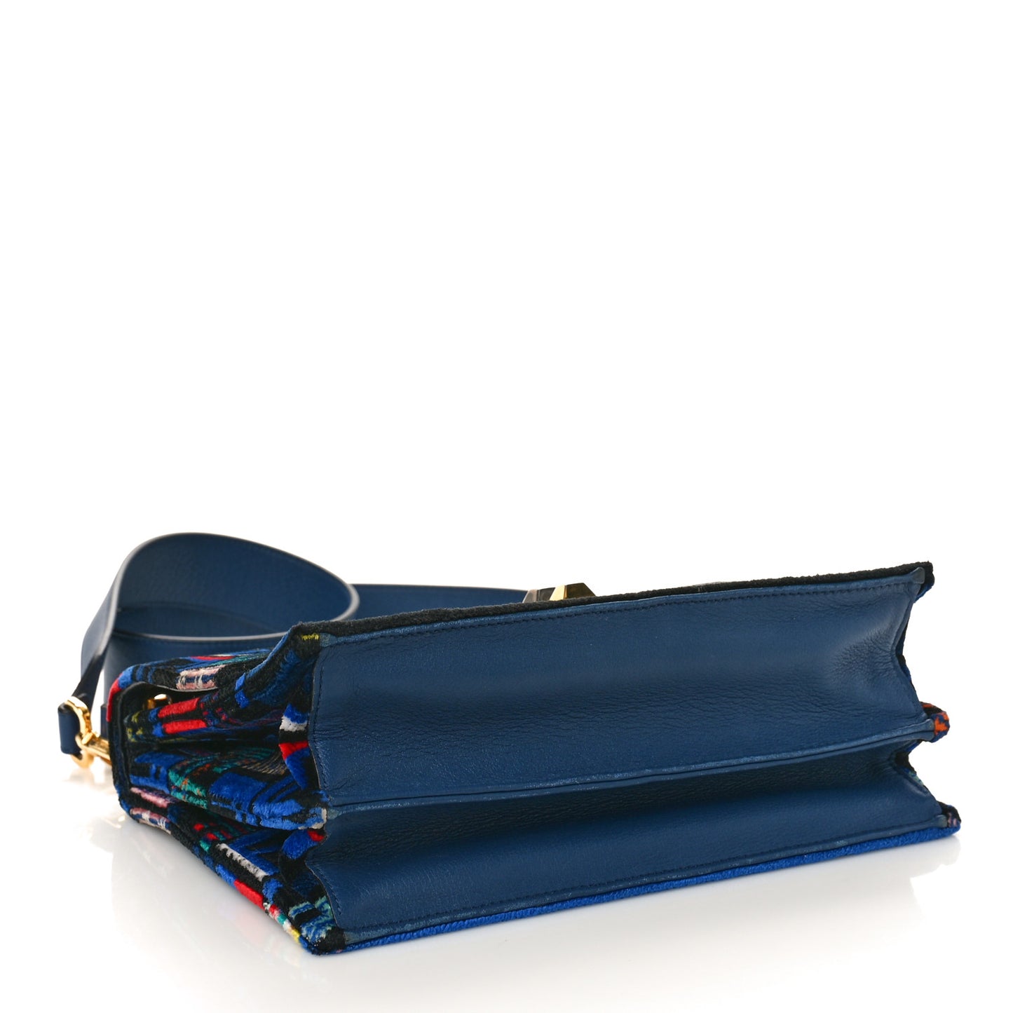 Velvet Vitello Dolce Fun Fair Kan I Shoulder Bag Blue Multicolor