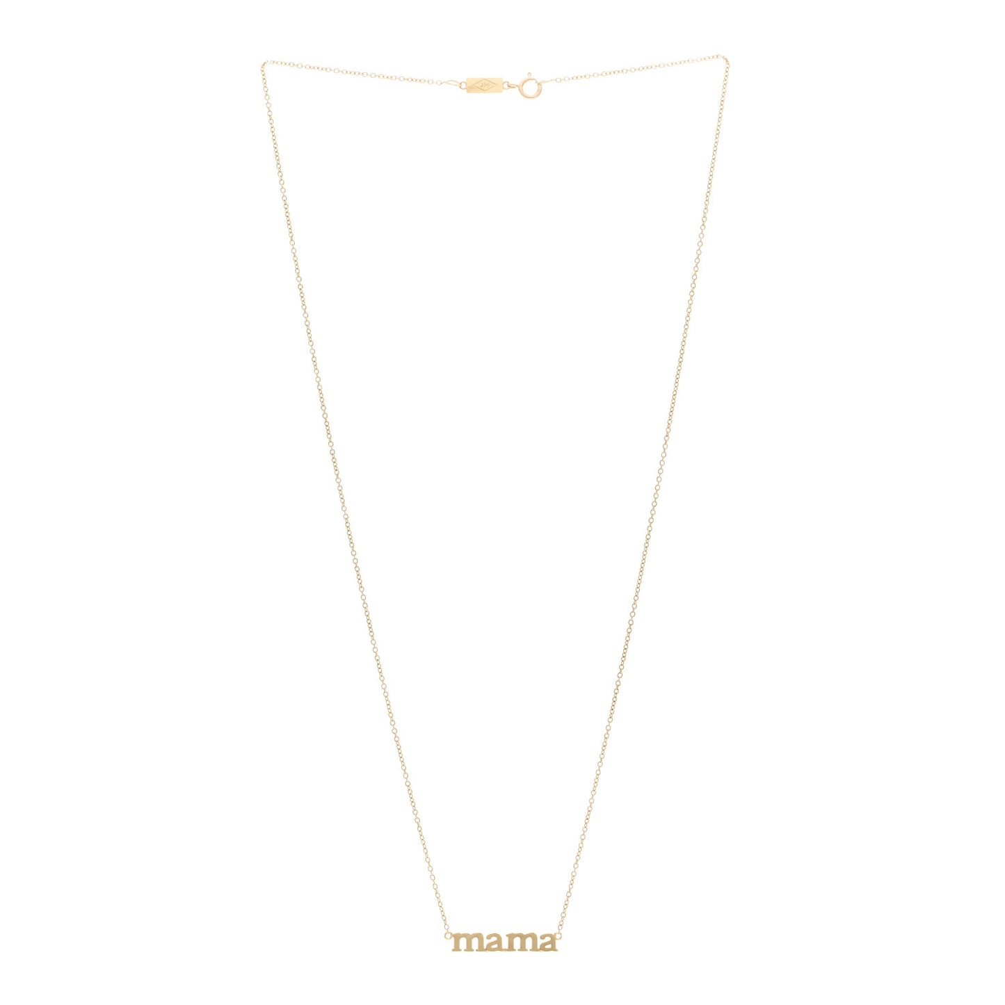 18K Yellow Gold Mama Necklace