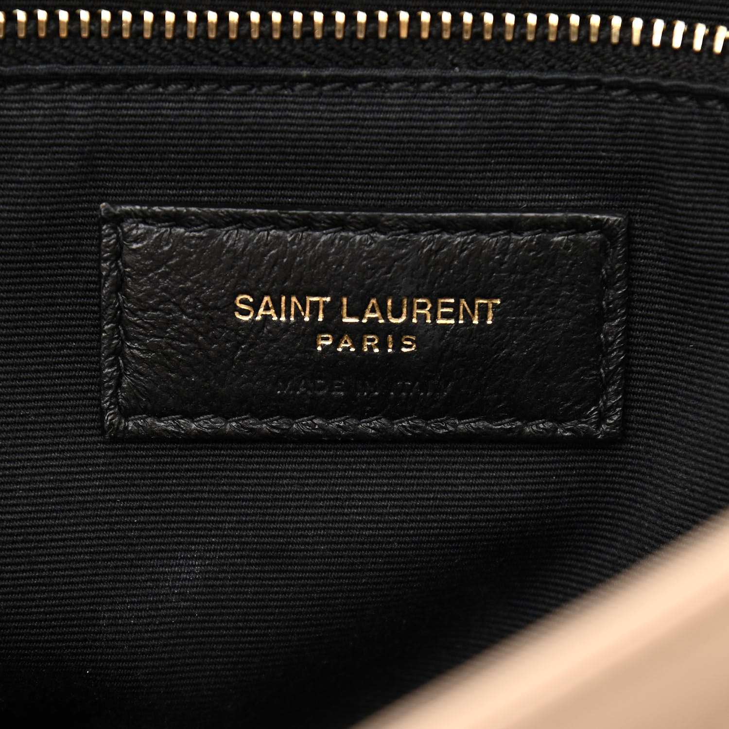 Saint Laurent Lambskin Matelasse Monogram Medium Niki Chain Satchel Dark Beige 7 of 14