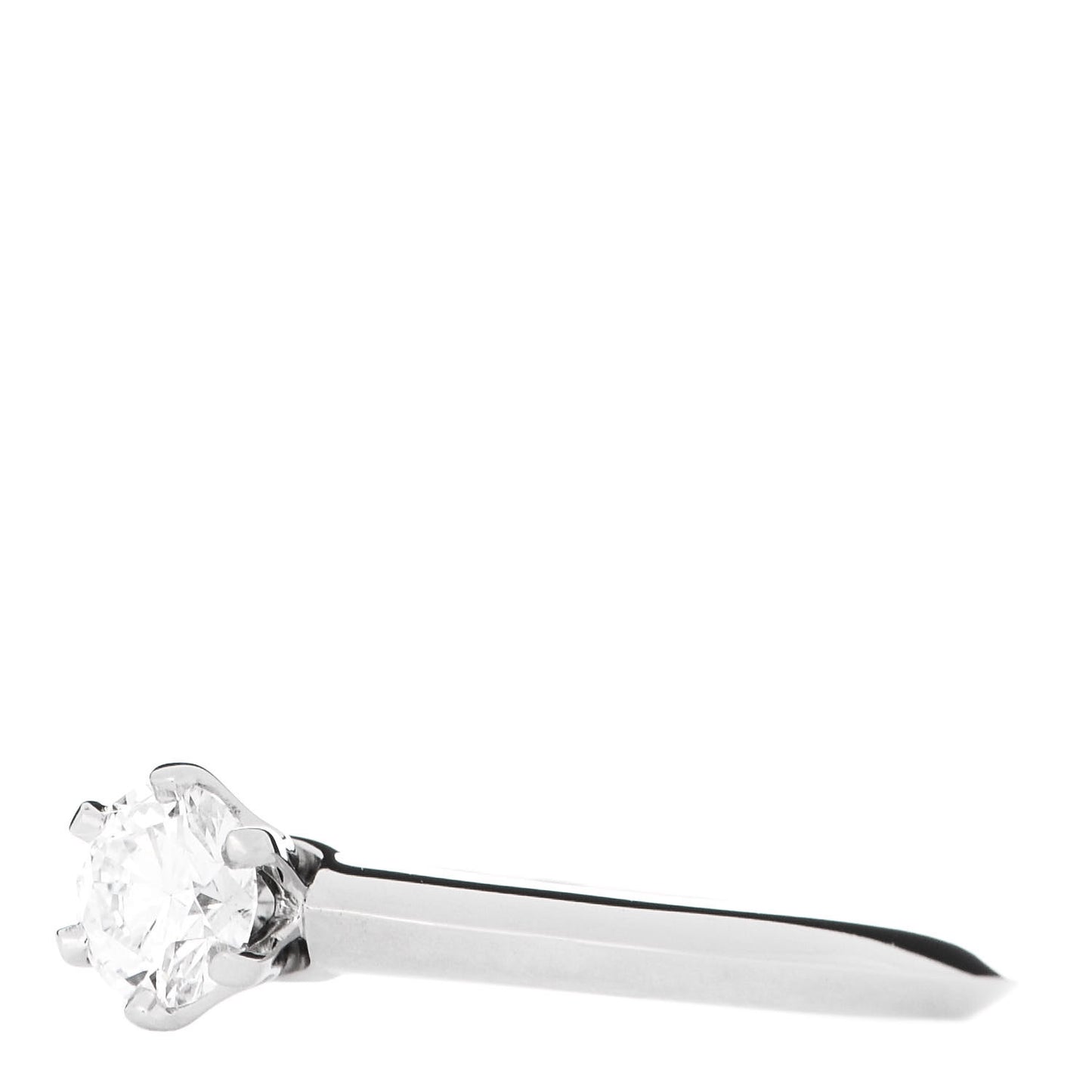 Platinum Diamond .32ct Solitaire Engagement Ring 48 4.5