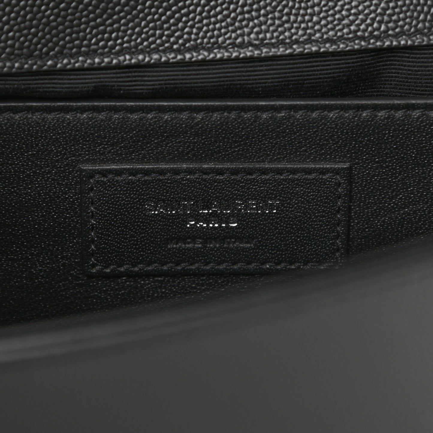 Grain De Poudre Medium Classic Monogram Kate Satchel Black