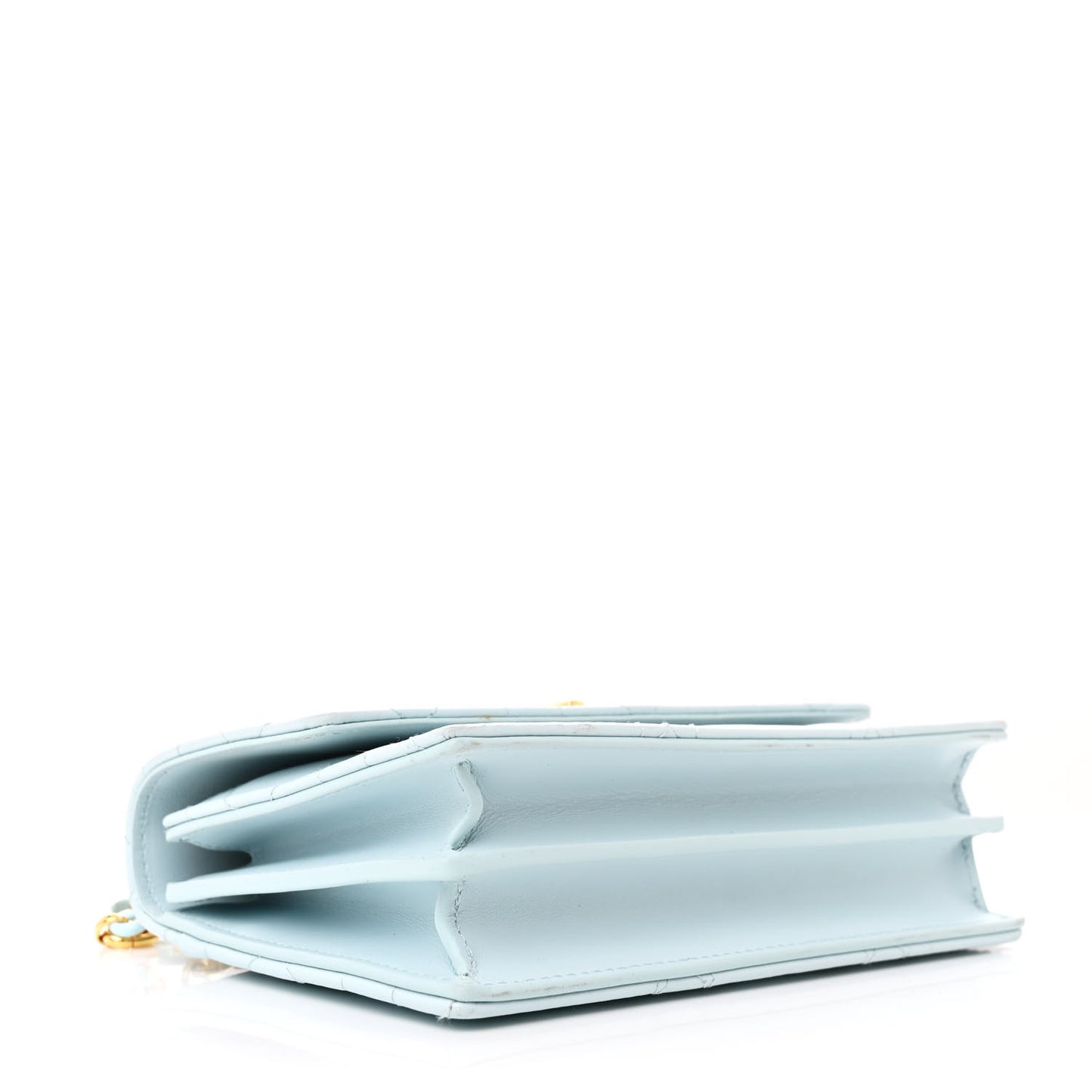 Lambskin Macrocannage Mini Miss Caro Bag Blue