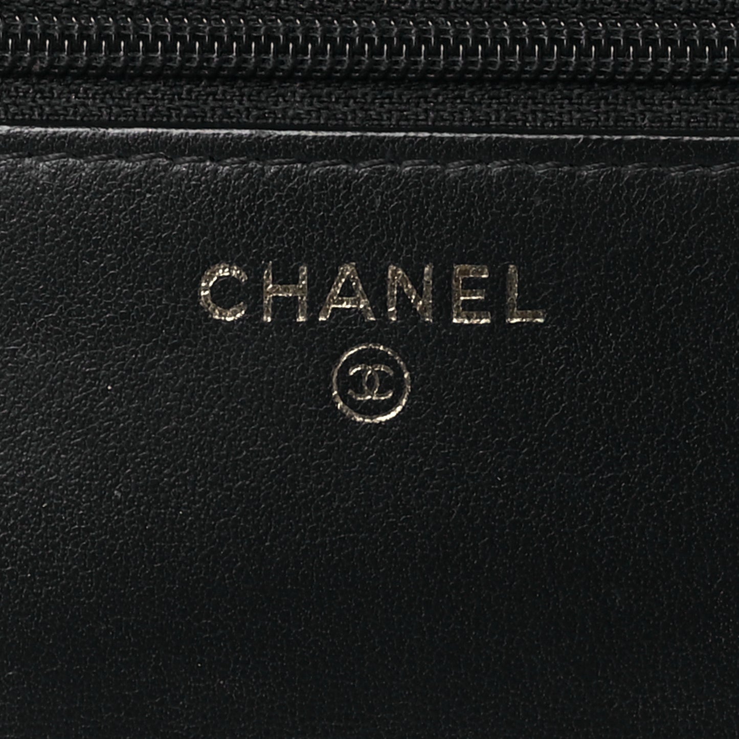 Lambskin Quilted Trendy CC Wallet On Chain WOC Navy
