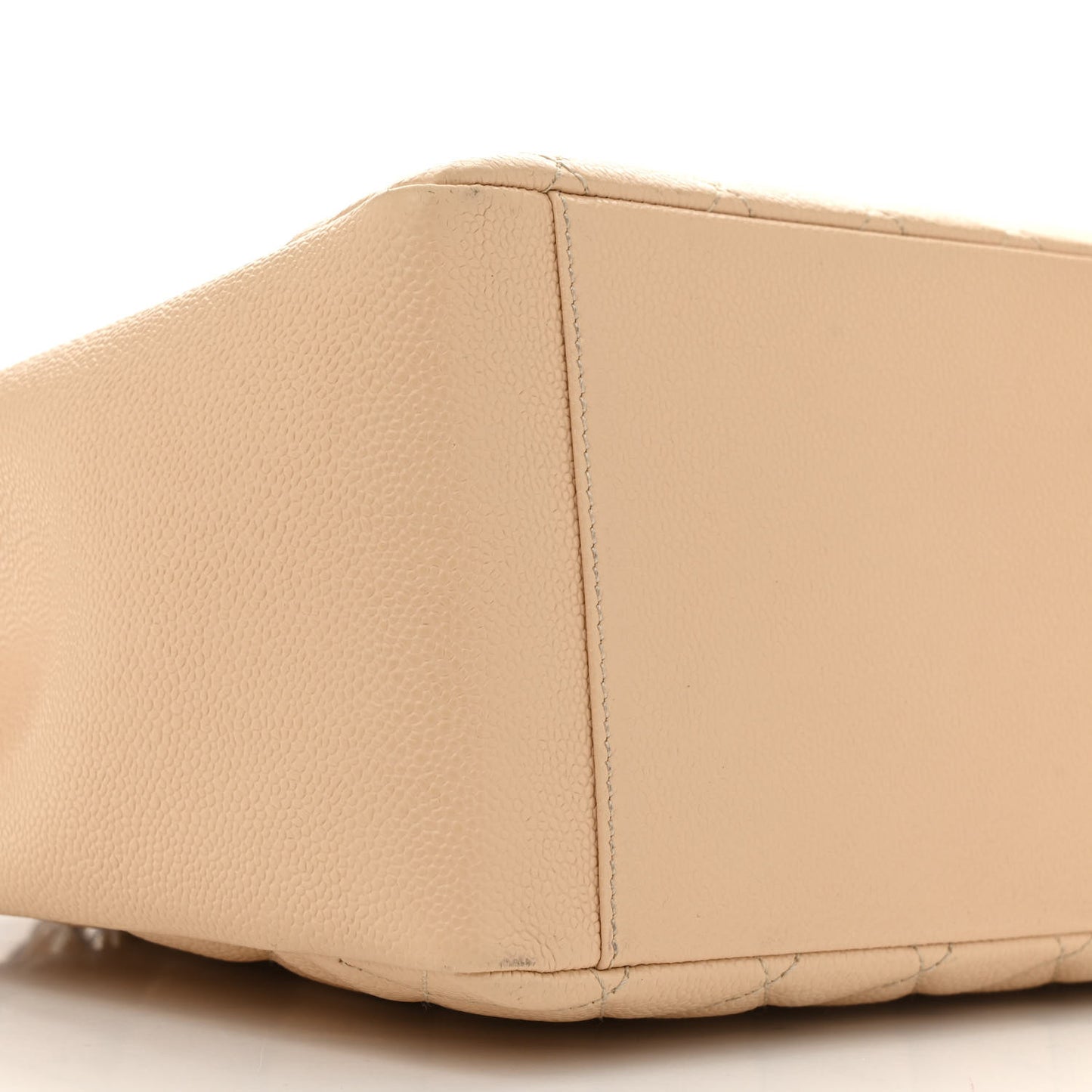 Caviar Quilted Grand Shopping Tote GST Beige