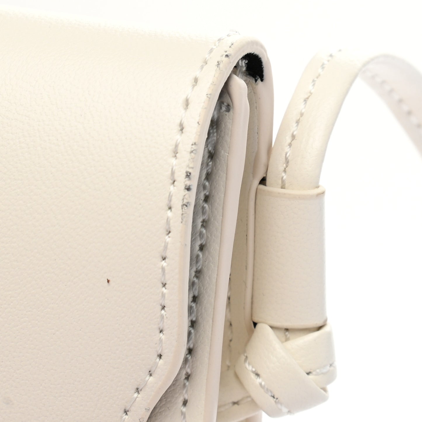 Calfskin St Tropez Sunglasses Pouch White