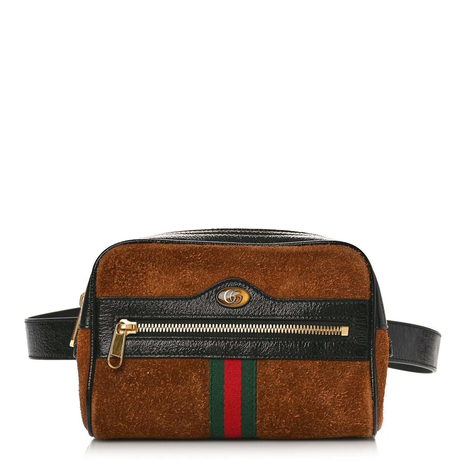 Gucci Suede Small Ophidia Belt Bag 95 38 Brown 1 of 9