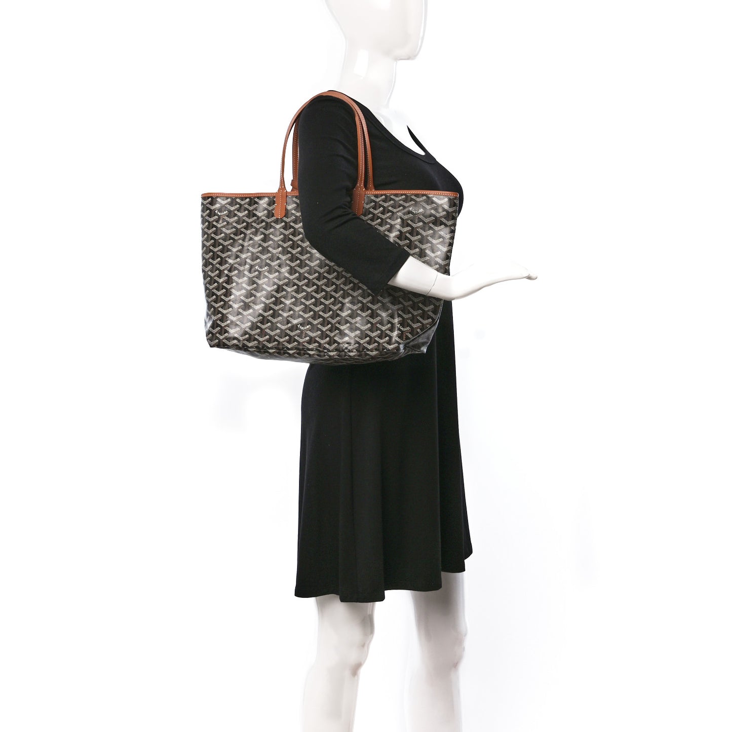 Goyardine Saint Louis PM Black Gold