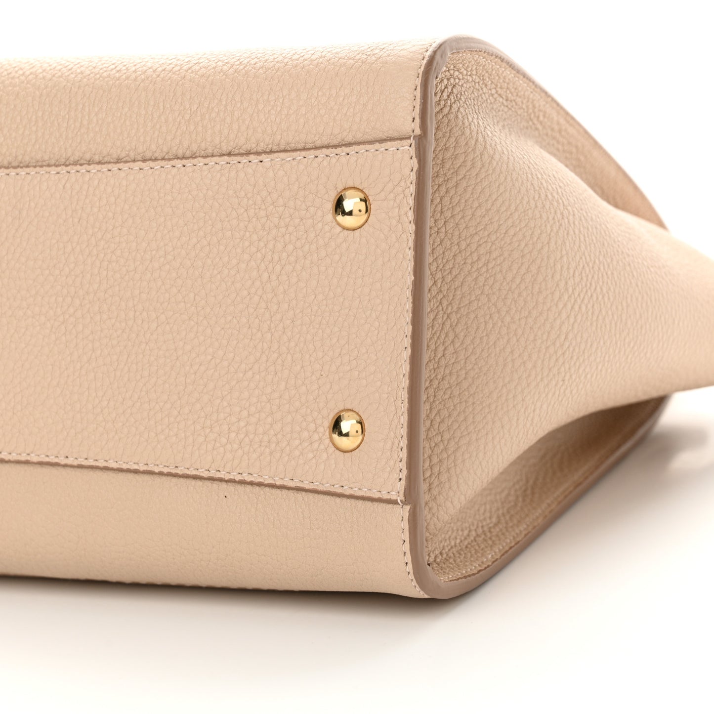 Calfskin Double Handle Medium Amy New Bisque