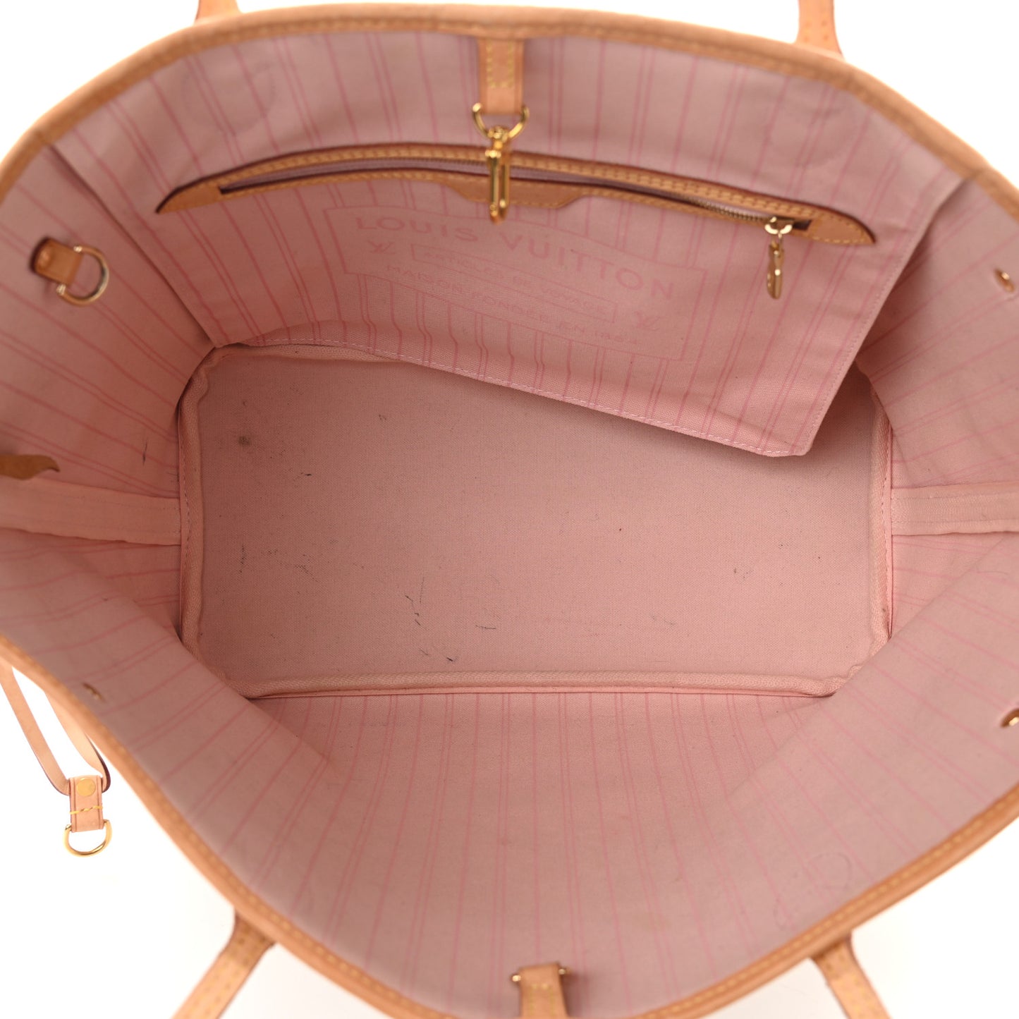 Damier Azur Neo Neverfull MM Rose Ballerine