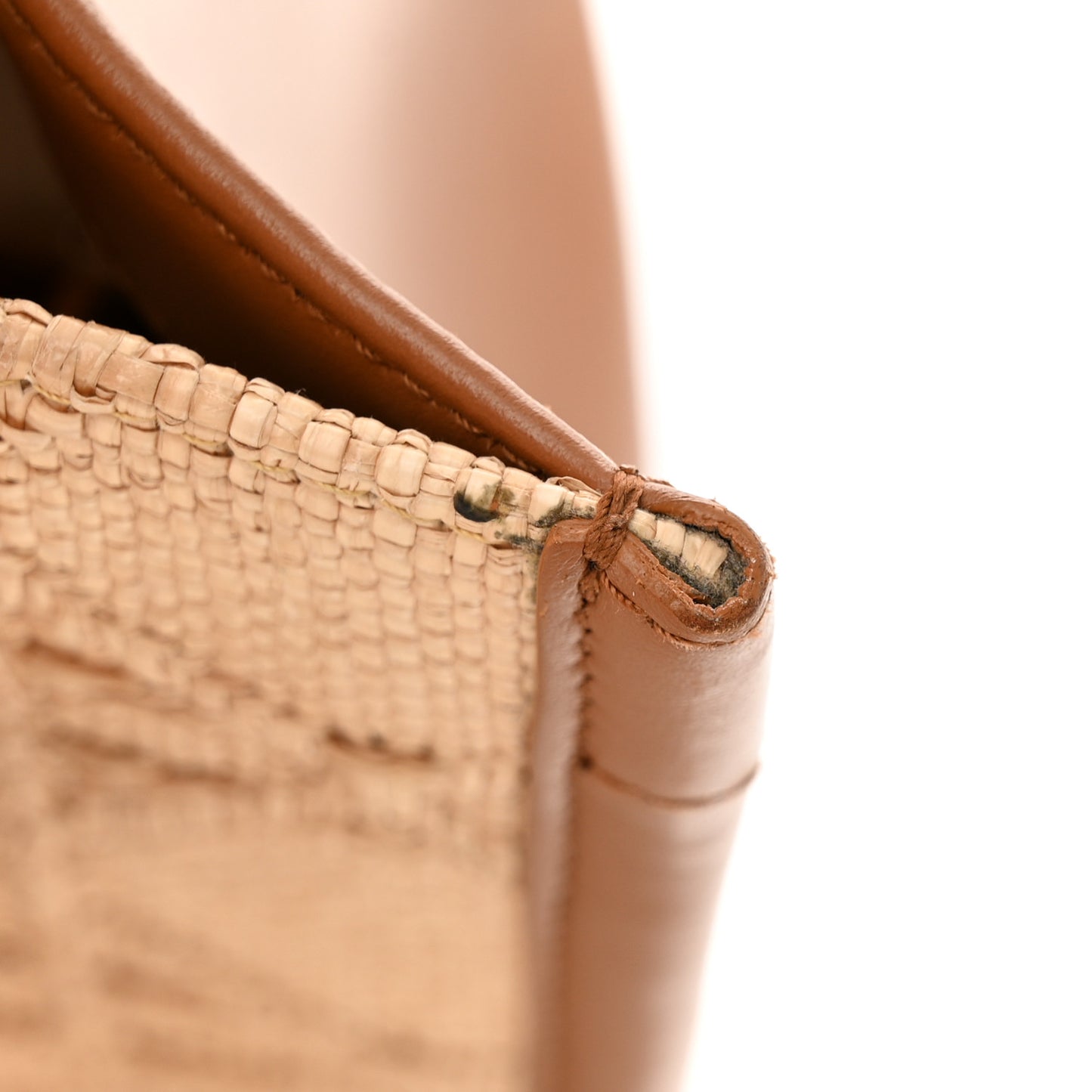 CHRISTIAN DIOR Raffia Macro Cannage Small Book Tote Natural
