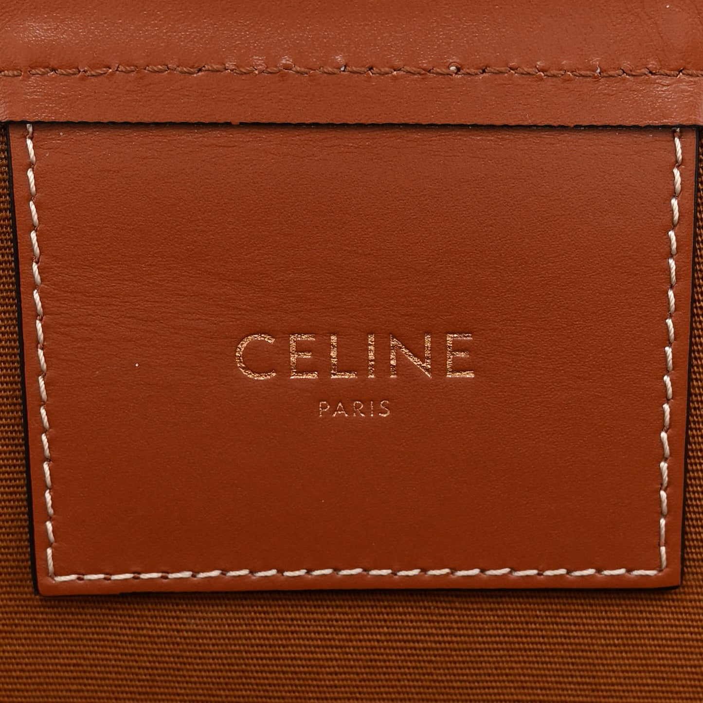 Calfskin Canvas Triomphe Medium Couffin Tan