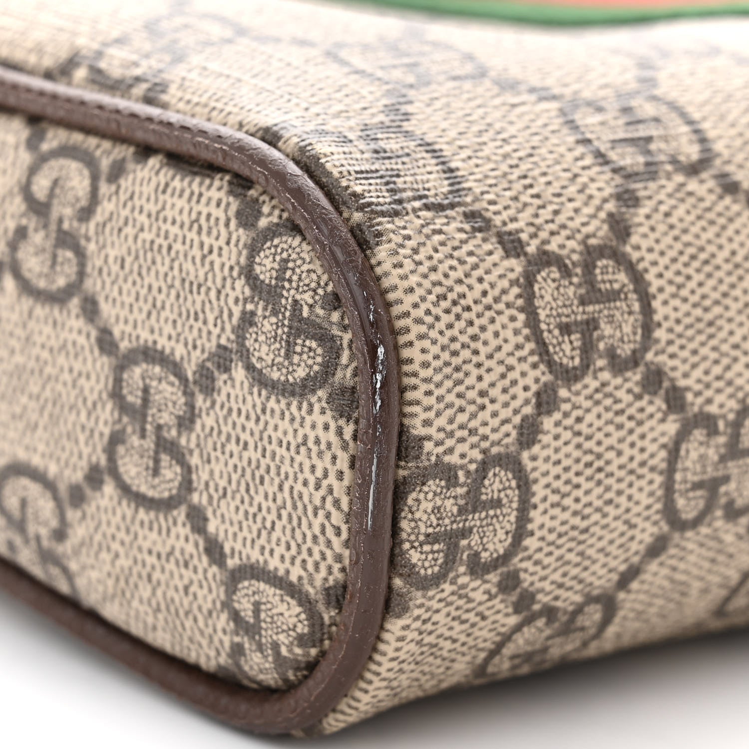 Gucci GG Supreme Monogram Web Small Ophidia Messenger Bag Brown 11 of 13