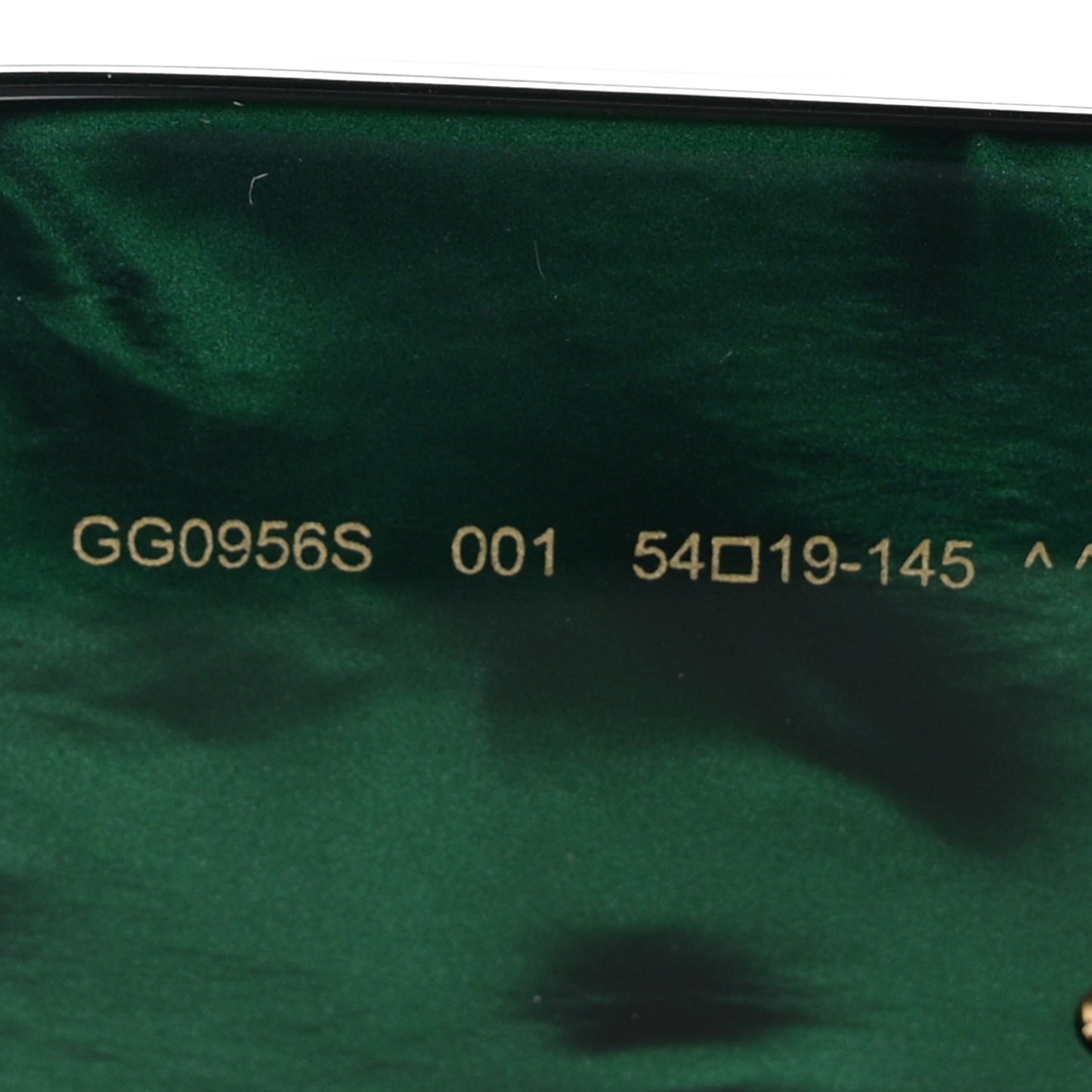 Acetate Square Frame Sunglasses GG0956S Green Black