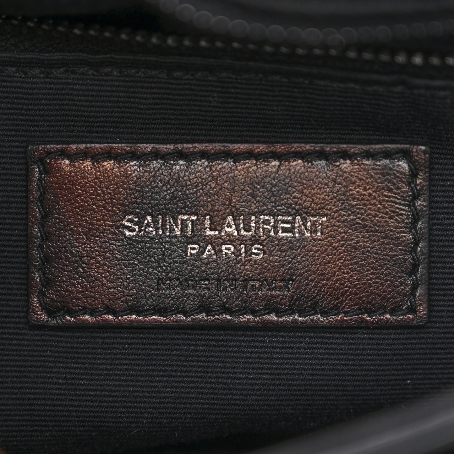 Calfskin Y Quilted Monogram Monochrome Toy Loulou Crossbody Bag Black