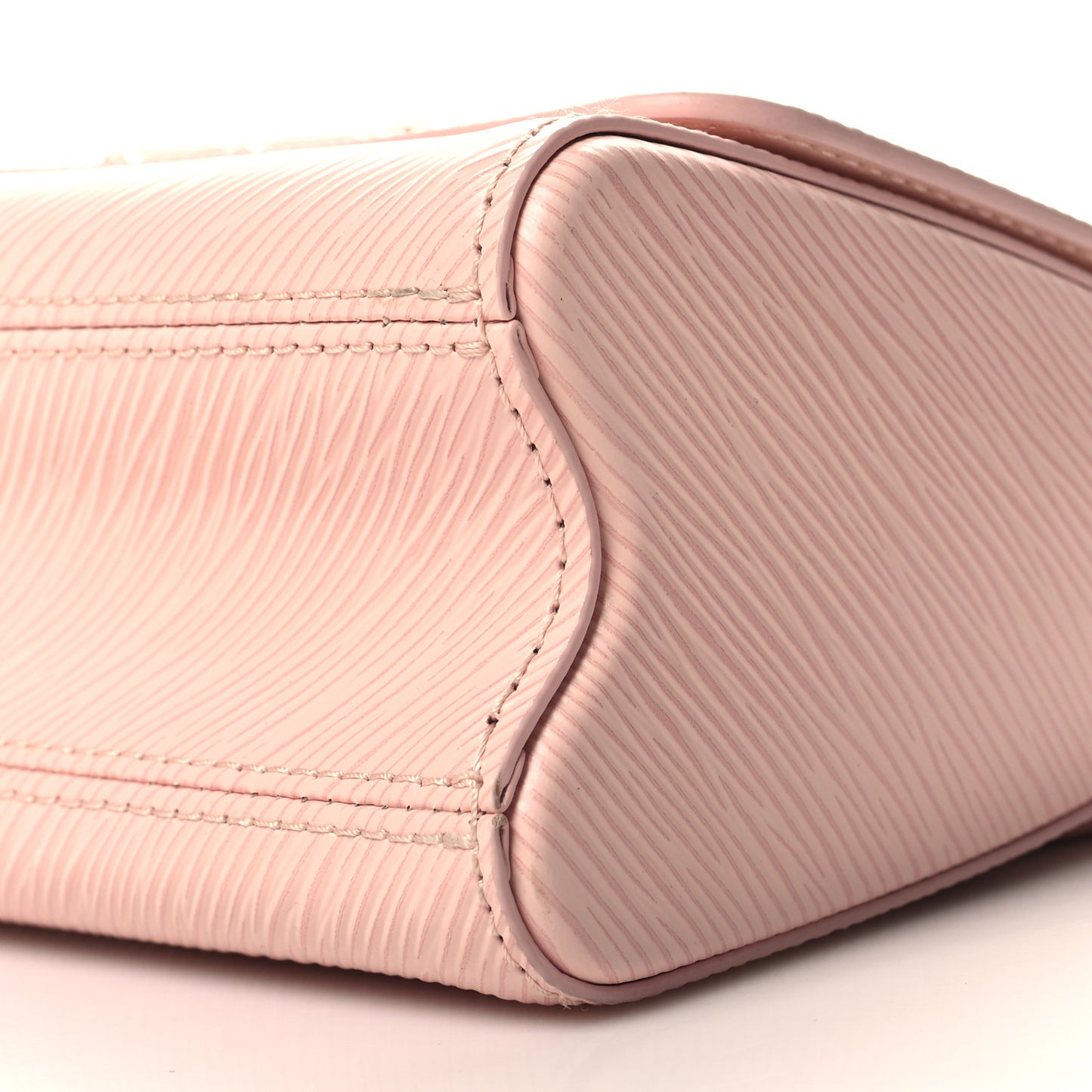 Epi Enamel Wave Twist Shoulder Bag PM Rose Jasmin