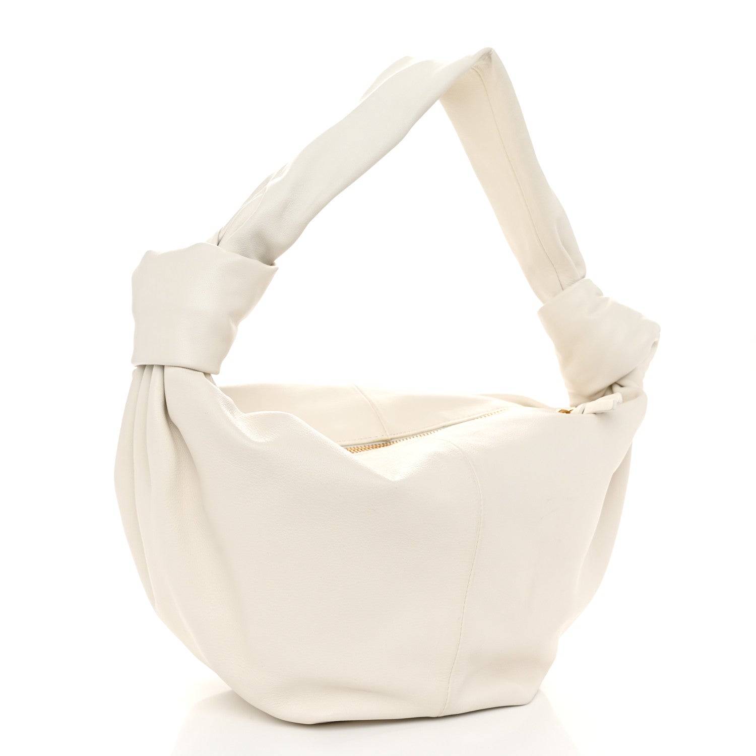 Bottega Veneta Calfskin Teen Double Knot Hobo White 2 of 11
