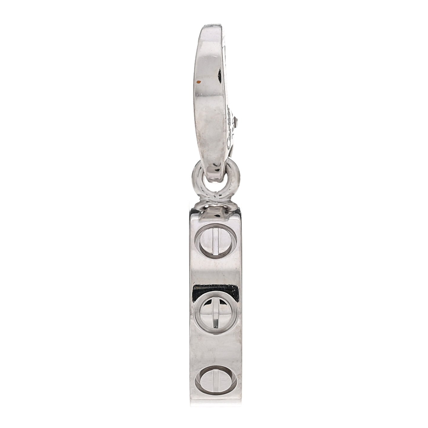 18K White Gold LOVE Ring Charm