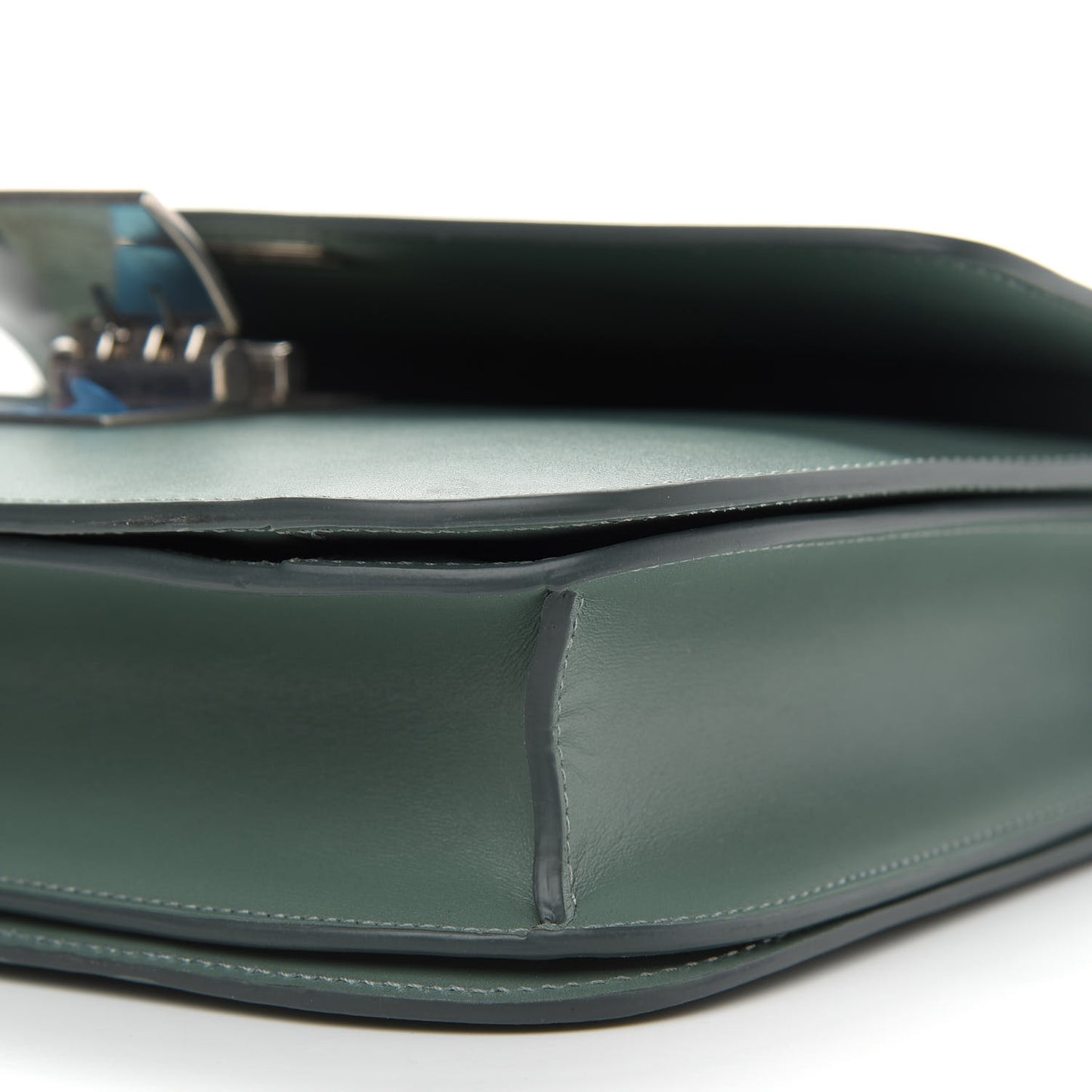 Box Calfskin Medium Classic Box Flap Bag Jade