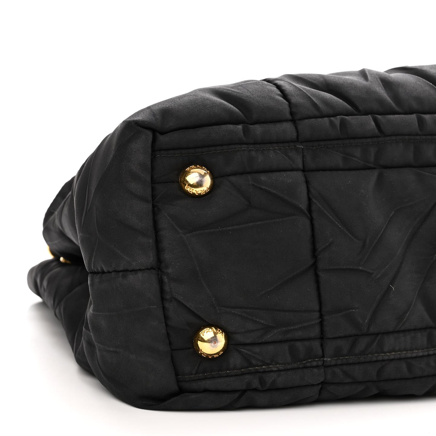 Tessuto Nylon Quilted Tote Black