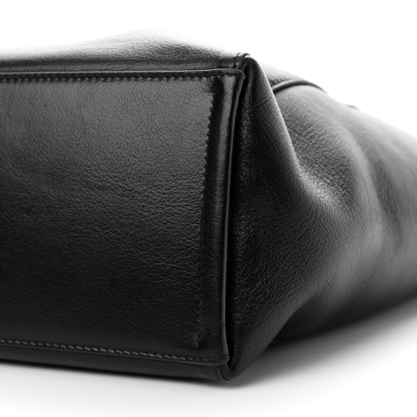Calfskin Voyou Medium North South Tote Black