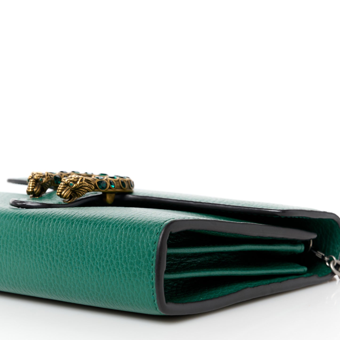 Calfskin Mini Dionysus Chain Wallet Emerald