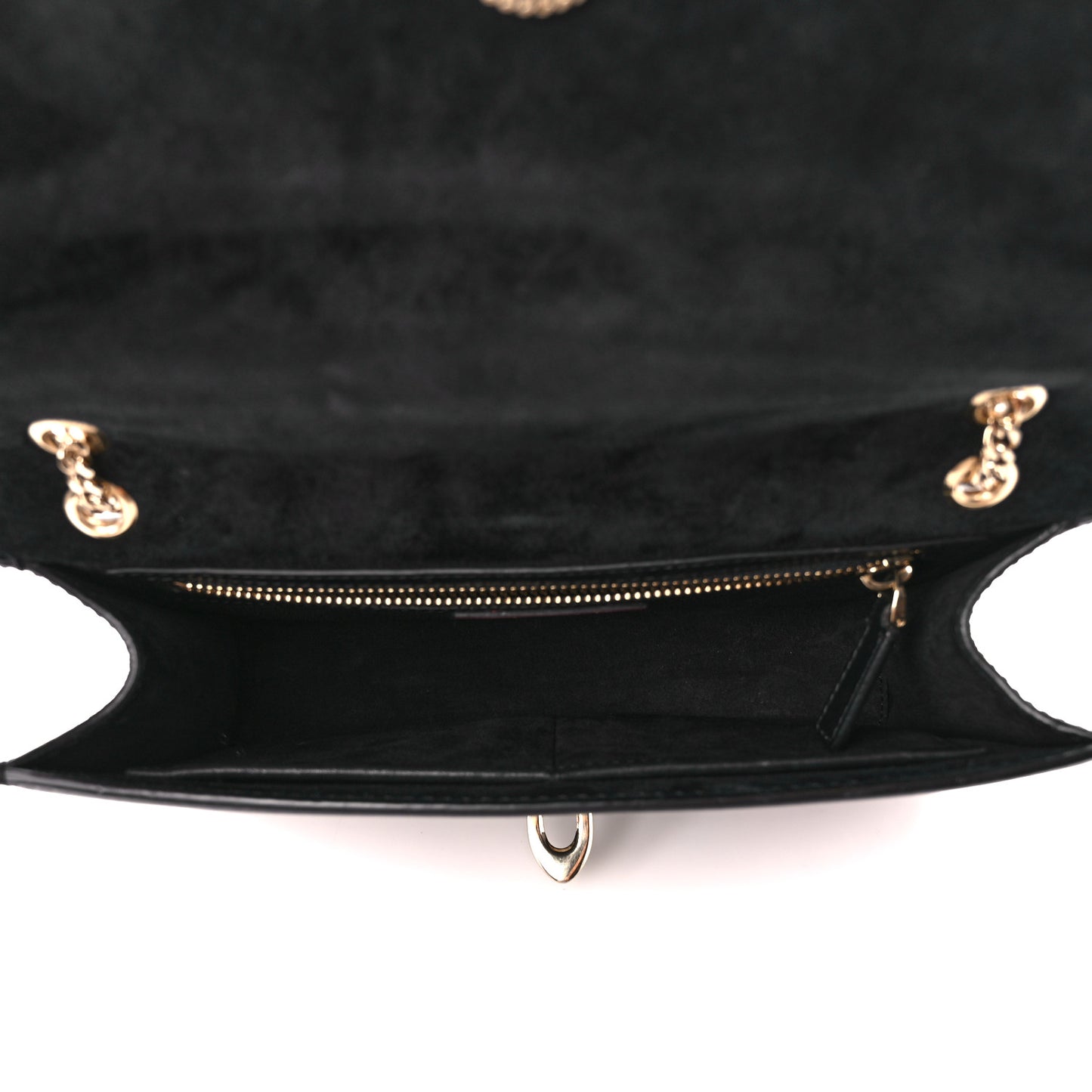 Calfskin Embroidered Beaded Rockstud Small Demilune Shoulder Bag Black Multicolor